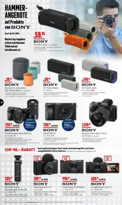 Interdiscount aktionen ab 04.05.2026 gültig | Seite: 28 | Produkte: Uhr, Lautsprecher, Systemkamera, Stativ