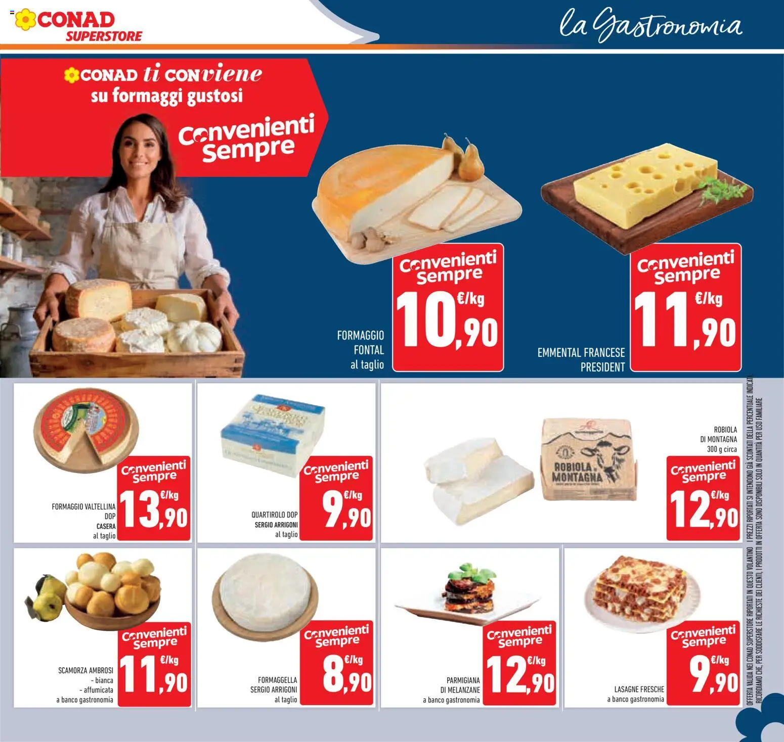 Volantino Conad del 09/09/2026 | Pagina: 31 | Prodotti: Taglio, Melanzane, Emmental, Lasagne