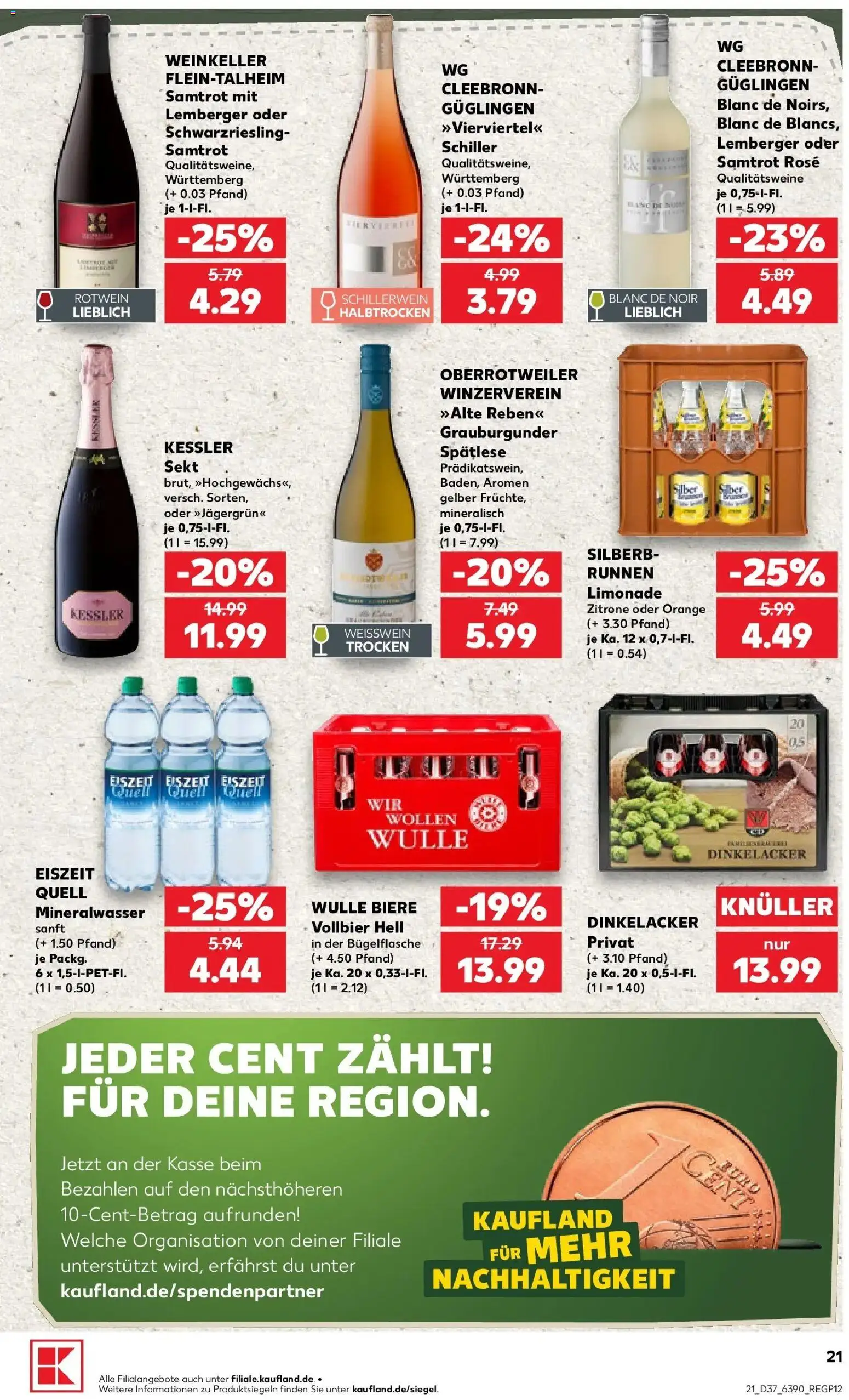 Prospekt Kaufland ab 07.09.2026 » Angebote Online zum Blättern | Seite: 30 | Produkte: Weißwein, Sekt, Limonade, Zitrone