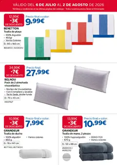 Vista previa Costco catálogo válido desde el 06/07/2026 | Página: 5 | Productos: Funda, Almohada, Ducha