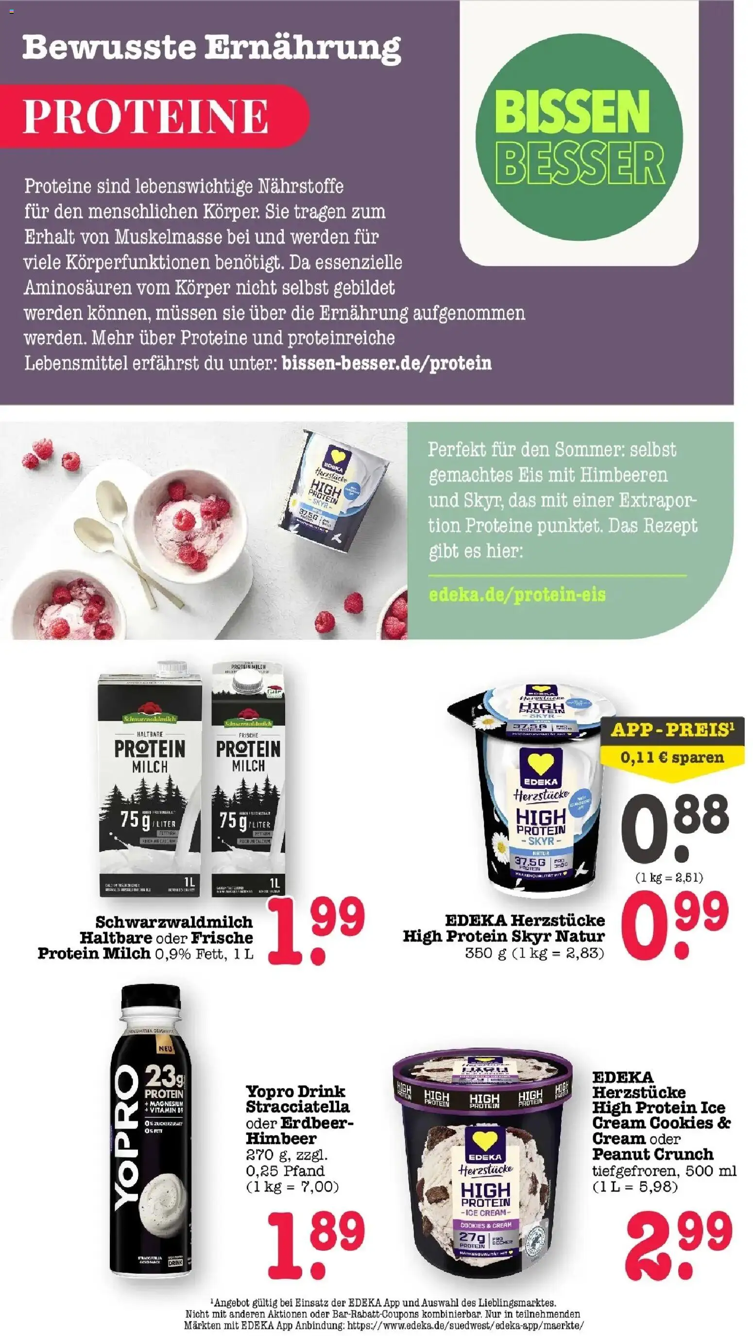 Edeka Prospekt Frankfurt Am Main (ab 17.08.2026) » Angebote Online | Seite: 34 | Produkte: Himbeeren, Milch, Skyr, Eis