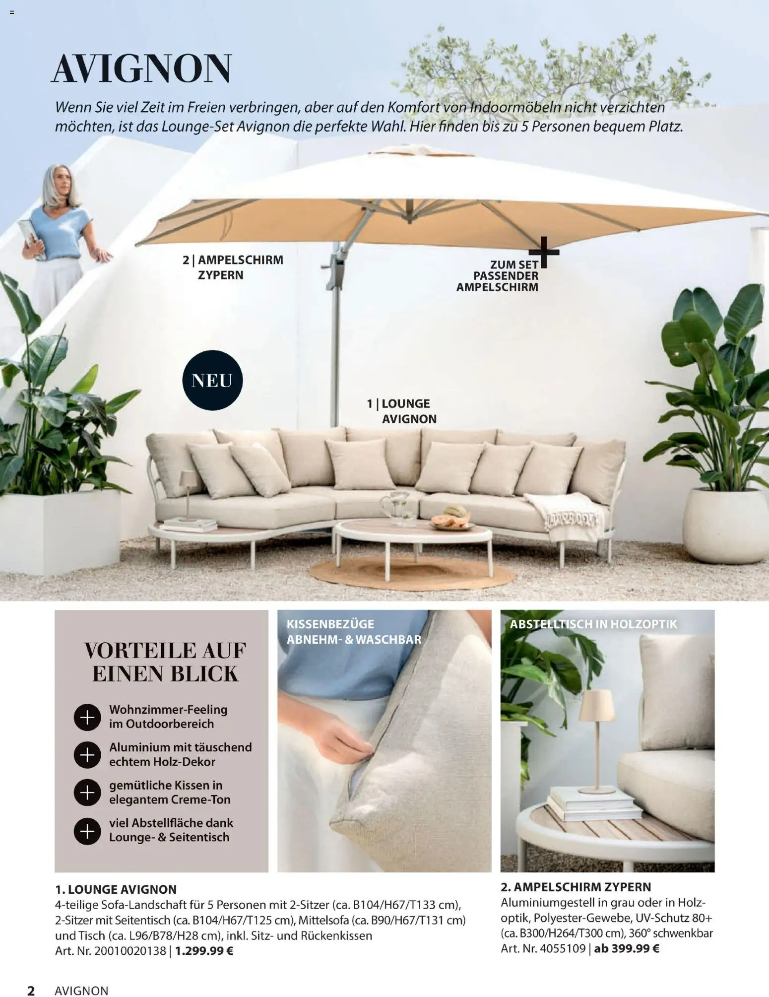Dehner Gartenmöbel Trends 2026 gültig ab 29.01.2026 | Seite: 2 | Produkte: Kissen, Tisch