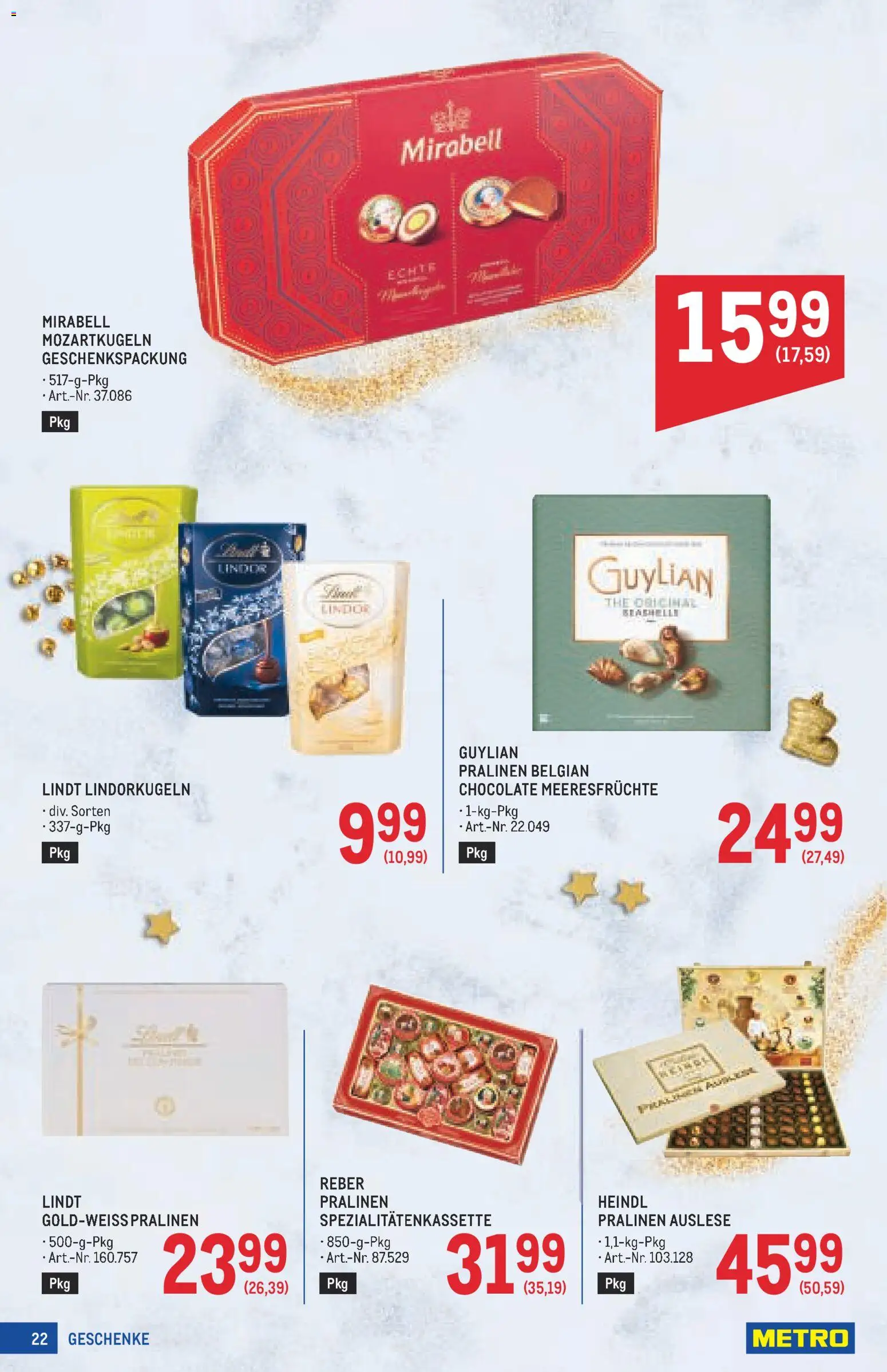 Metro angebote Weihnachtsdeko gültig ab 15.10.2026 | Seite: 22 | Produkte: Meeresfrüchte