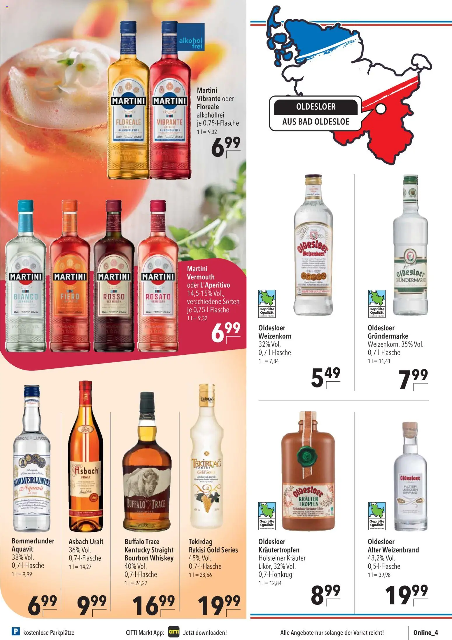 CITTI Markt Prospekt – gültig ab 14.10.2026 | Seite: 19 | Produkte: Martini, Bourbon, Whiskey, Asbach