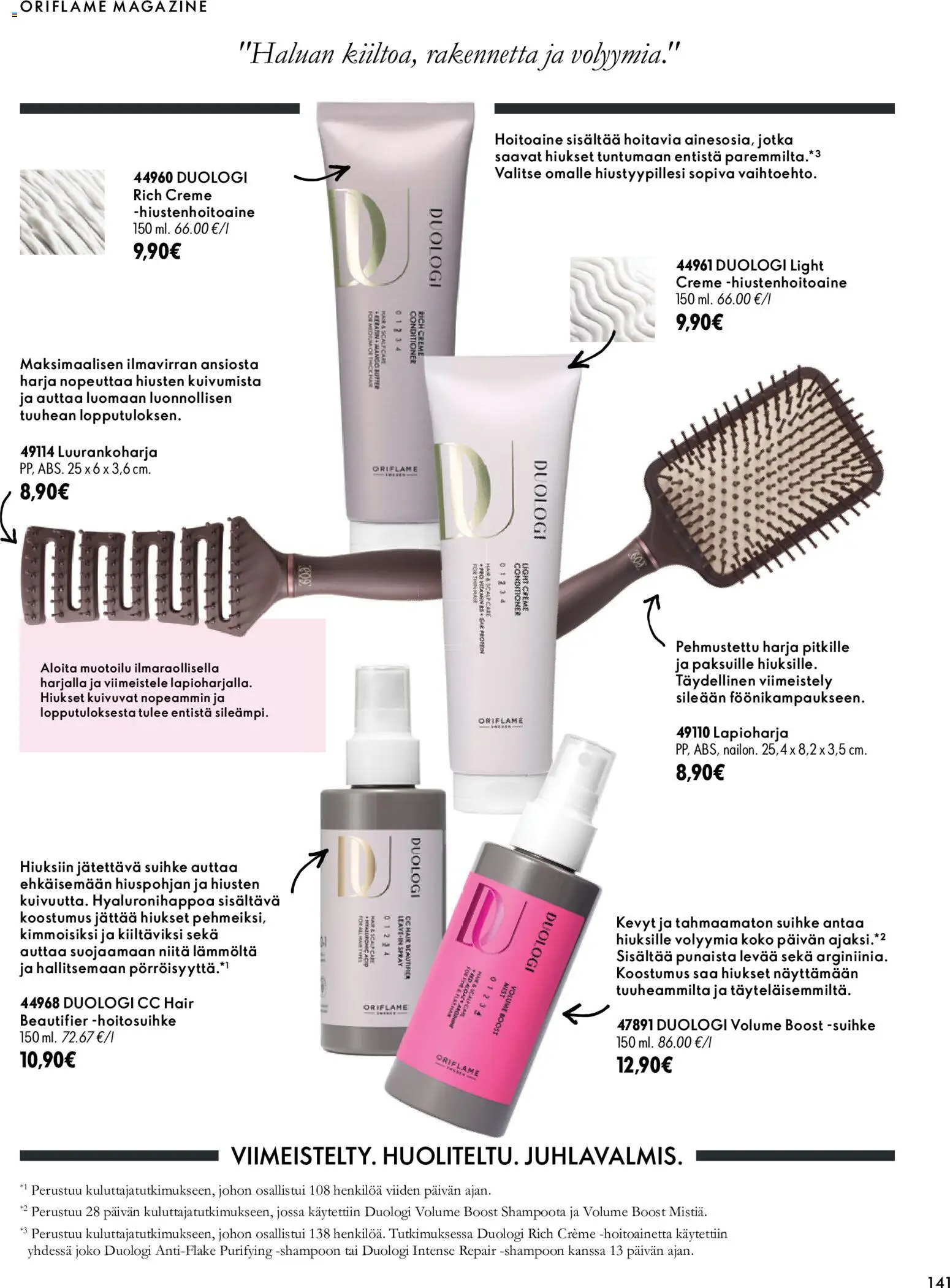 Oriflame tarjoukset – voimassa 18/11/2026 alkaen | Sivu: 141 | Tuotteet: Harja, Hoitoaine, Hiustenhoitoaine