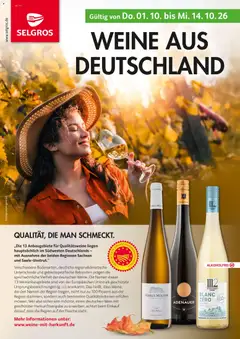 Selgros Weine aus Deutschland ab 01.10.2026 gültig