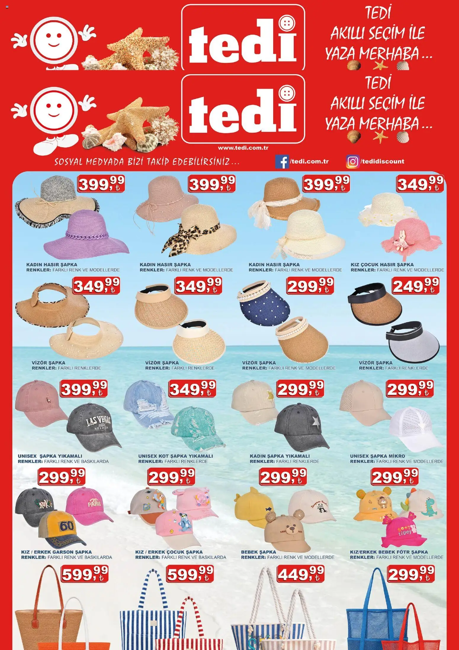 Tedi  Katalog - 03.06.2026 tarihinden itibaren geçerlidir | Sayfa: 2 | Ürünler: Şapka