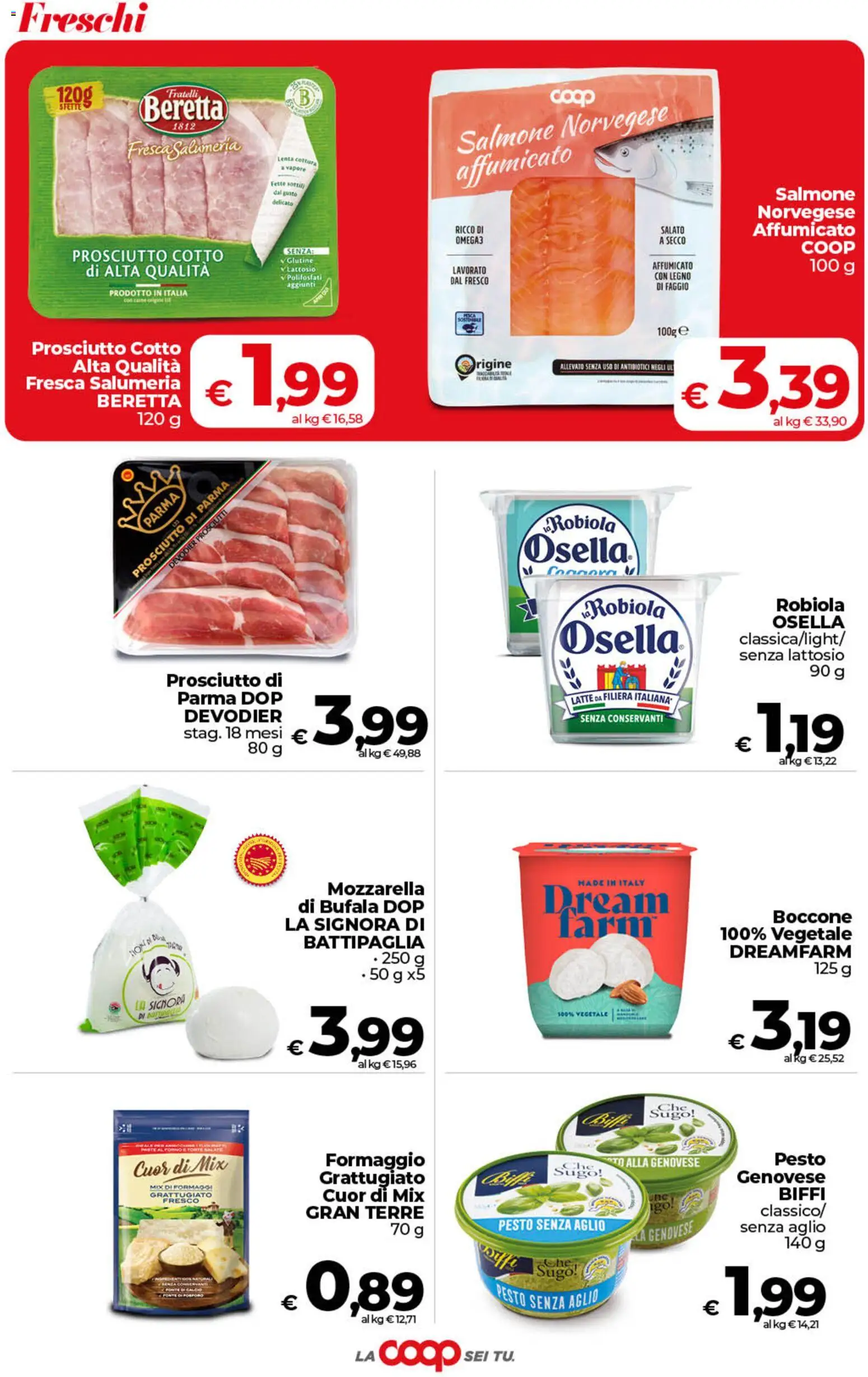 Volantino COOP del 21/08/2026 | Pagina: 17 | Prodotti: Salmone, Latte, Aglio, Forno