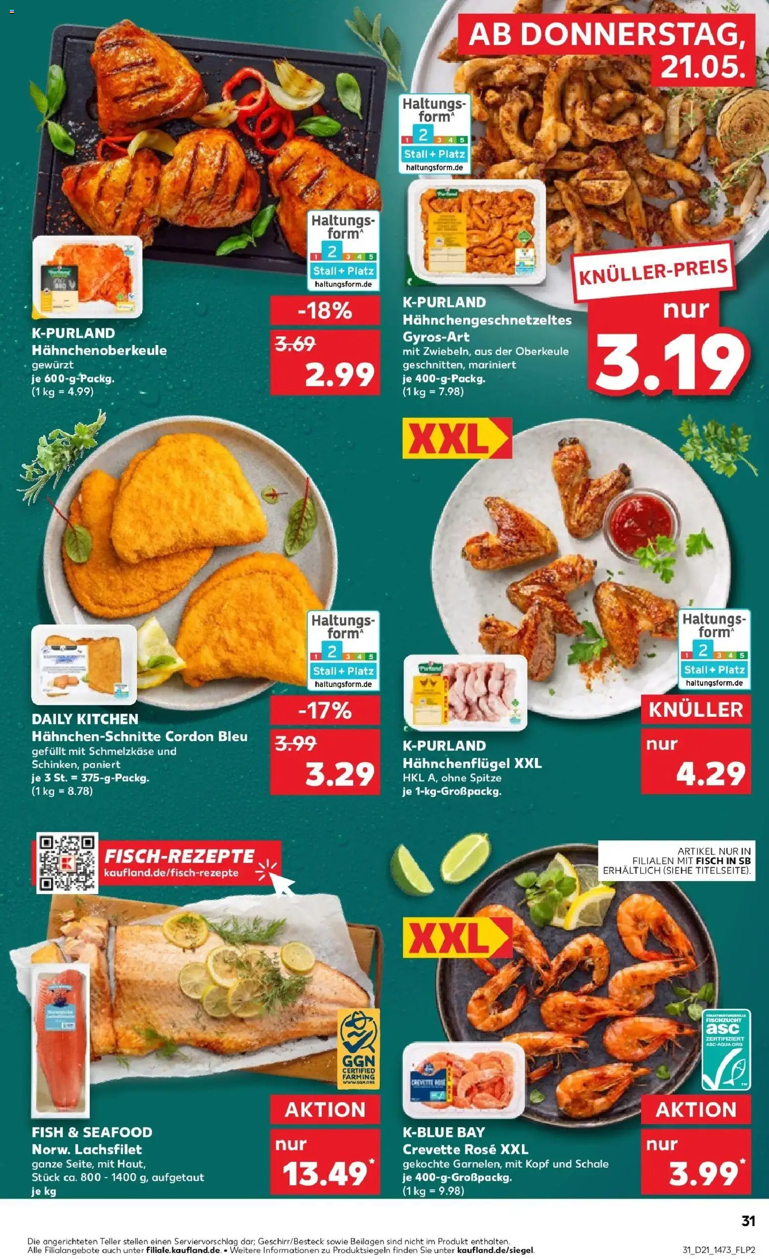 Kaufland Prospekt Bergen Auf Rügen – gültig ab 21.05.2026 | Seite: 31 | Produkte: Fisch