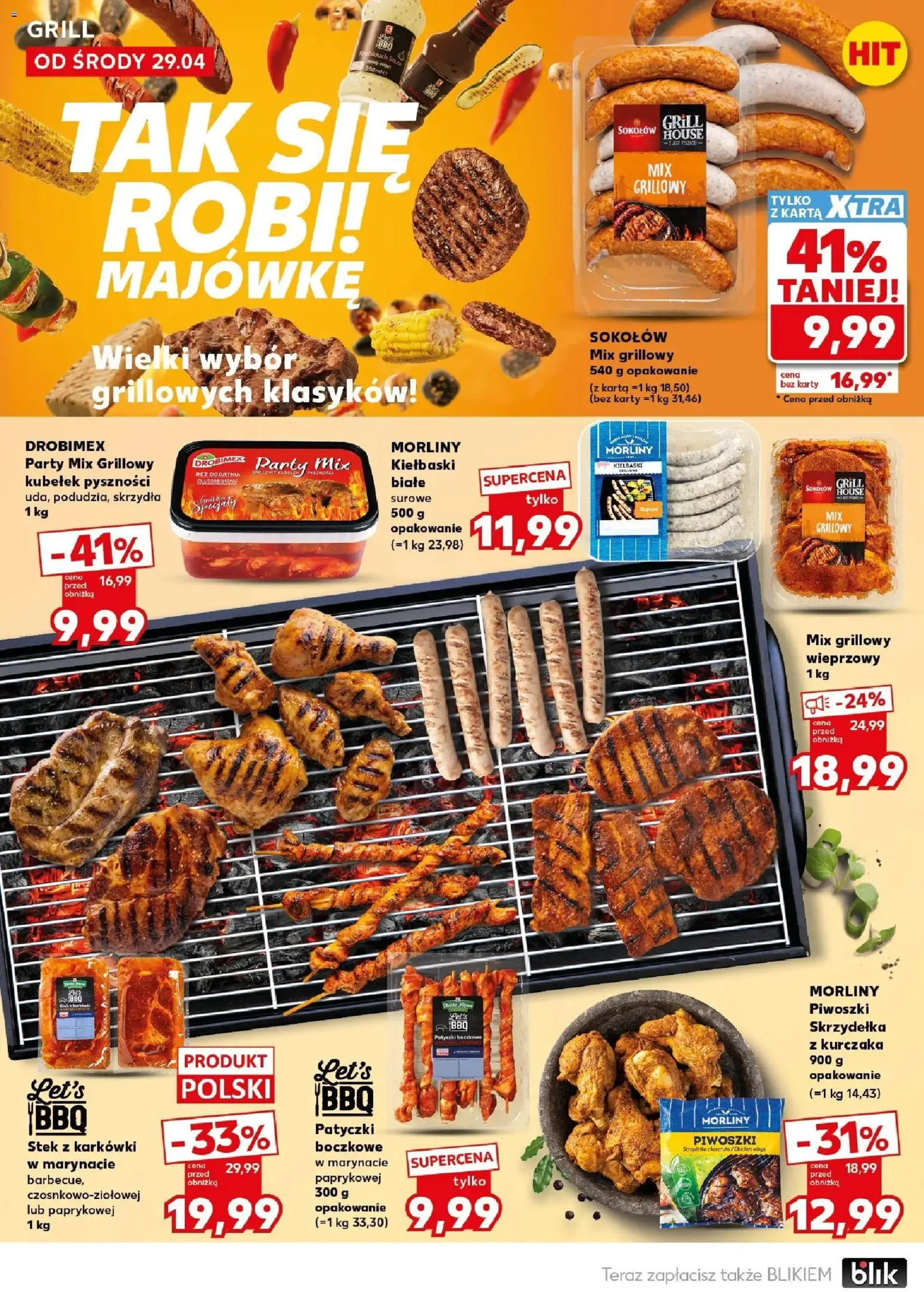 Kaufland gazetka - Mocny start od 04.05.2026 | Strona: 8 | Produkty: Karta, Grill, Kiełbaski