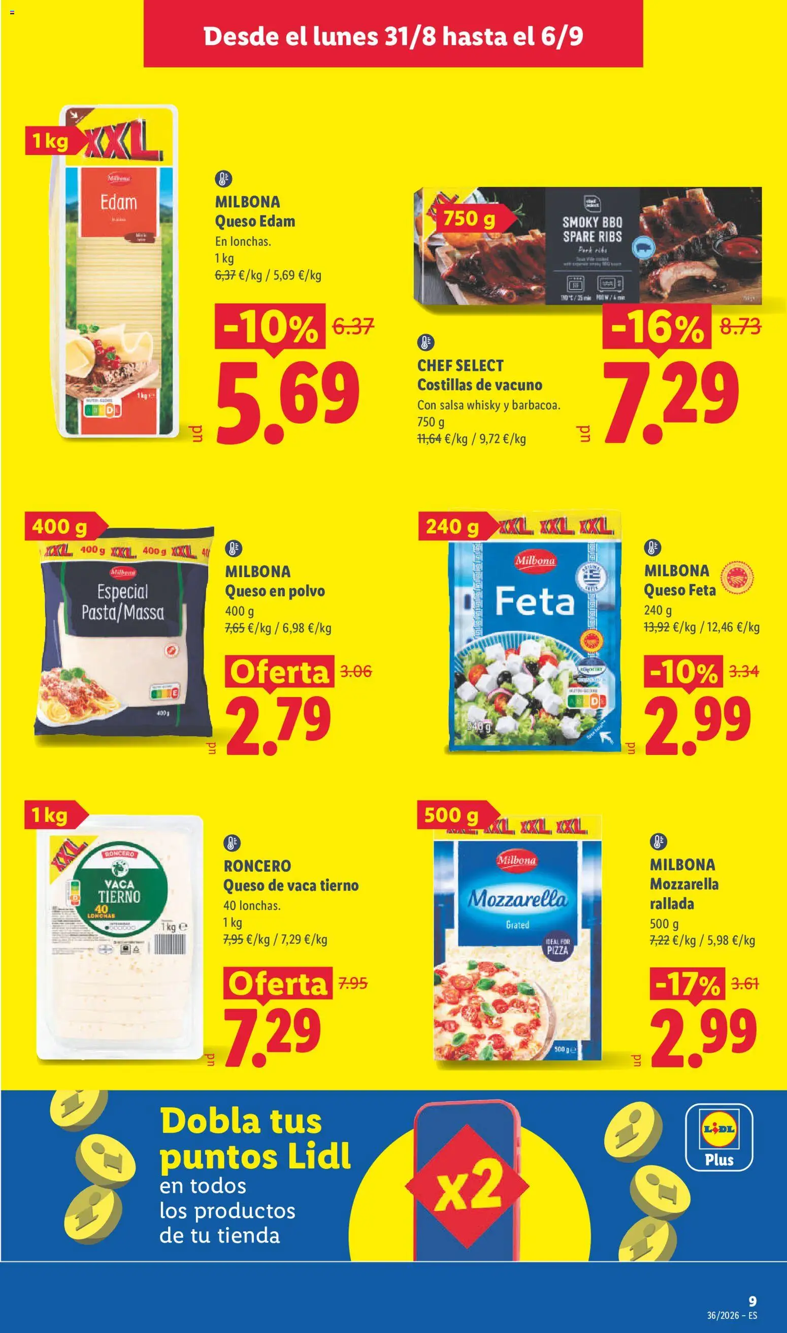 Lidl folleto │ válido desde el 31/08/2026 | Página: 11 | Productos: Pizza, Mozzarella, Queso Feta, Whisky