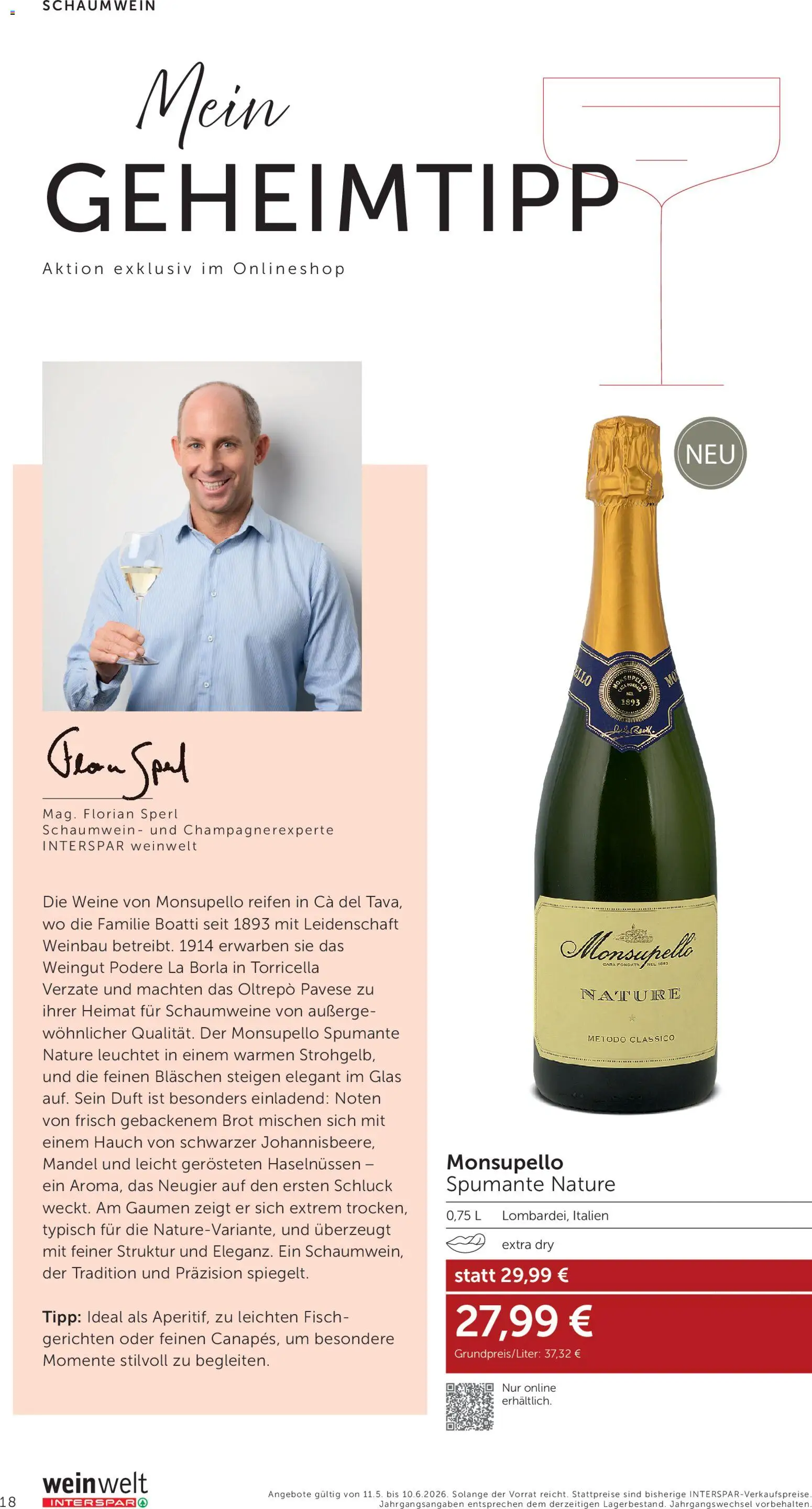 Interspar Wein Welt gültig ab 21.05.2026 | Seite: 18 | Produkte: Duft, Brot, Fisch