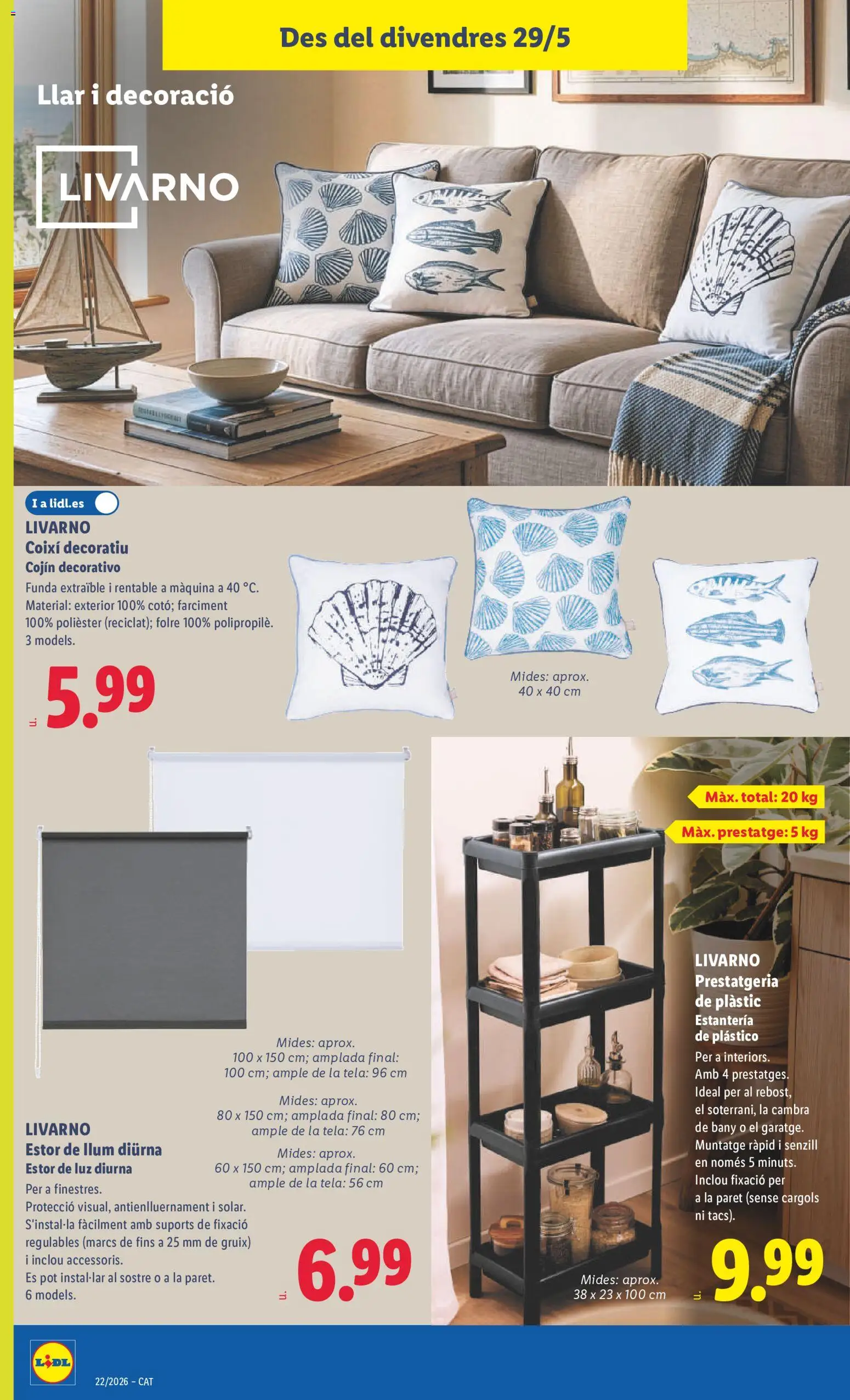 Lidl folleto de bazar │ válido desde el 25.05.2026 | Página: 32 | Productos: Funda, Cojín