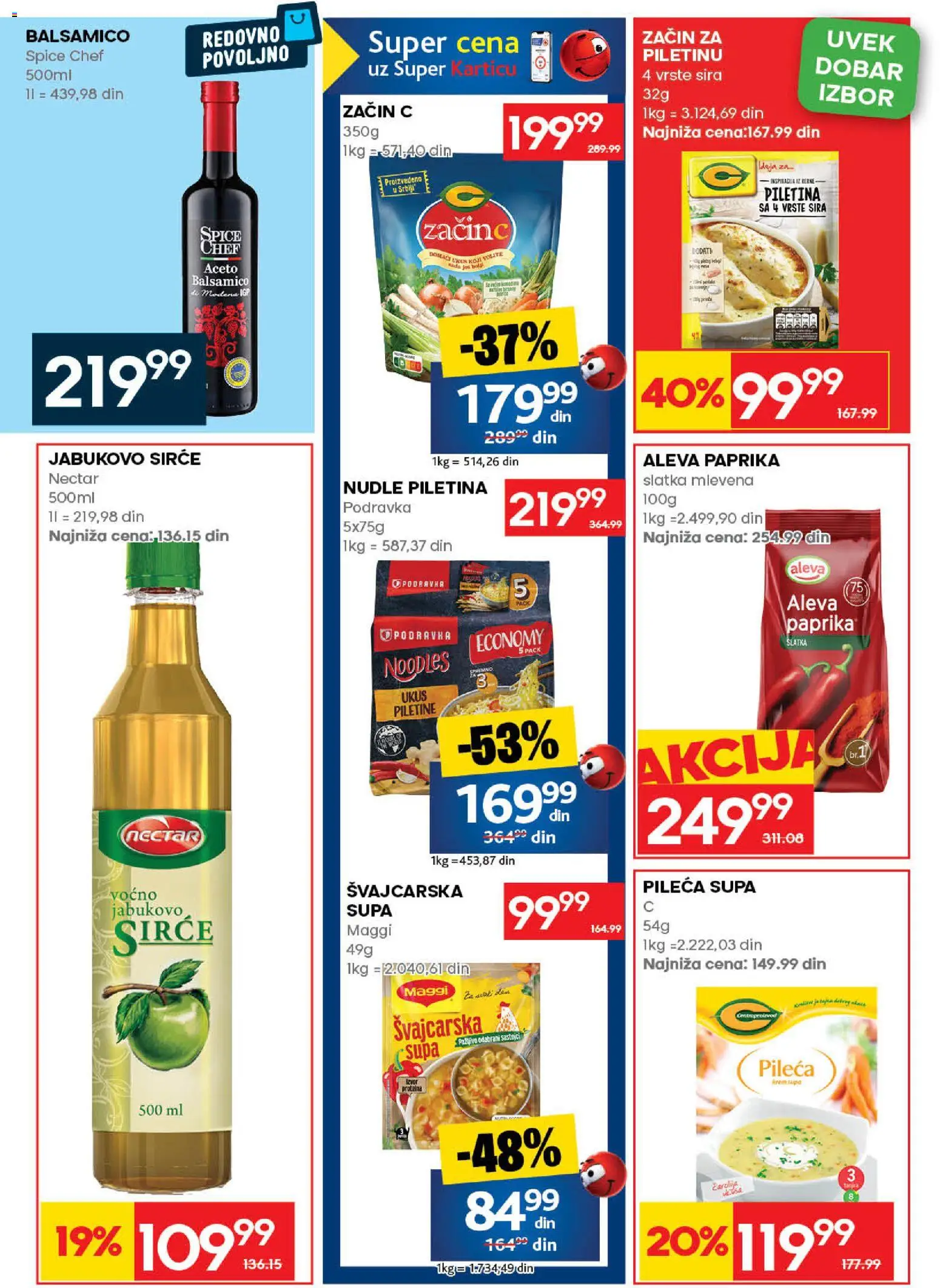 Idea katalog - važi od 06.08.2026 | Strana: 37 | Proizvode: Paprika, Podravka, Sirće, Nudle