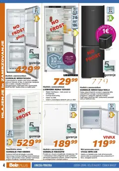 Bela plus katalog akcije – veljaven od 15.06.2026 | Stran: 4 | Izdelki: Hladilnik, Zamrzovalnik, Klima, Omara