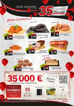 Grossi Toidukaubad kliendilehe eelvaade alates 05.10.2026