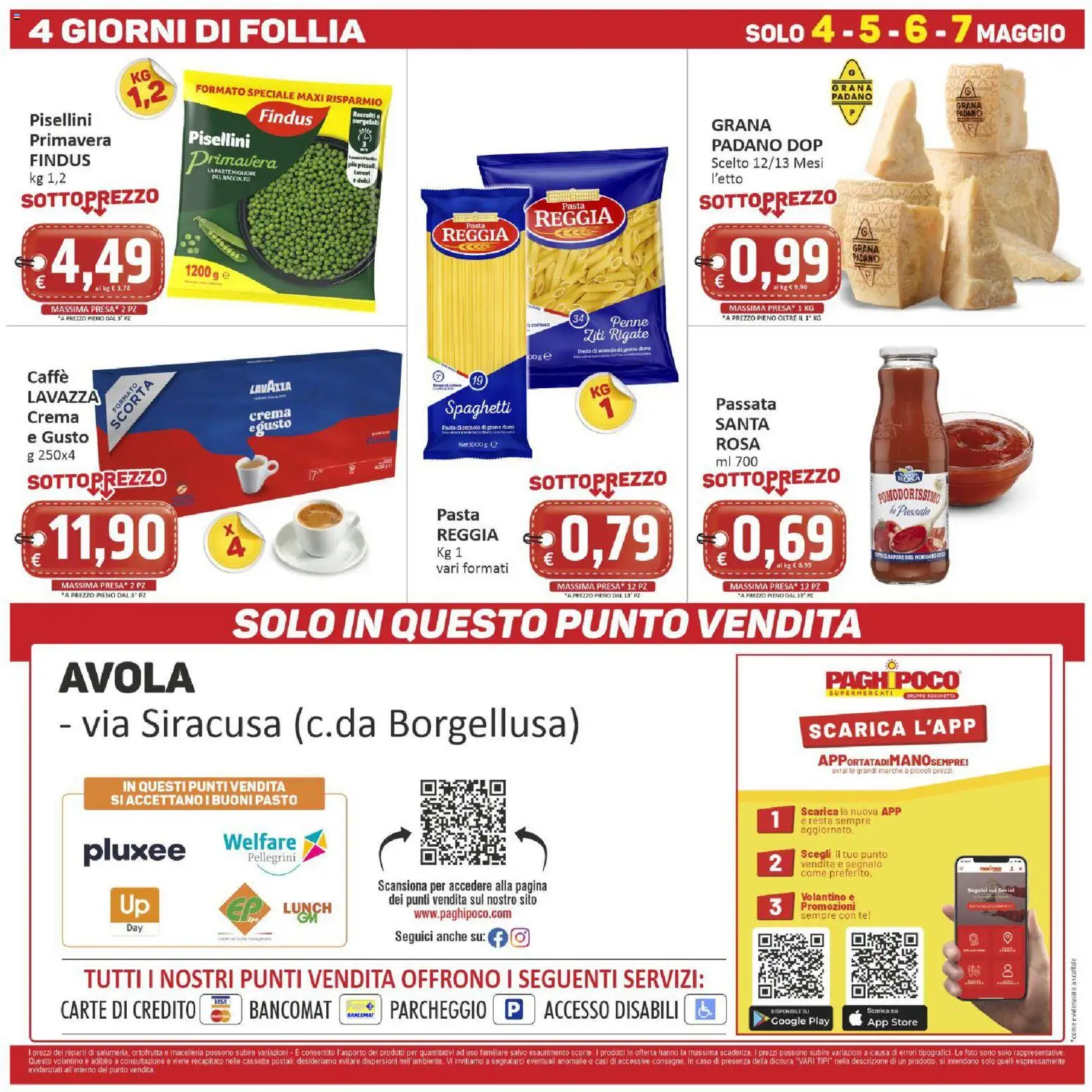 Volantino Paghi Poco del 28.04.2026 | Pagina: 20 | Prodotti: Crema, Caffè, Scaffale, Penne