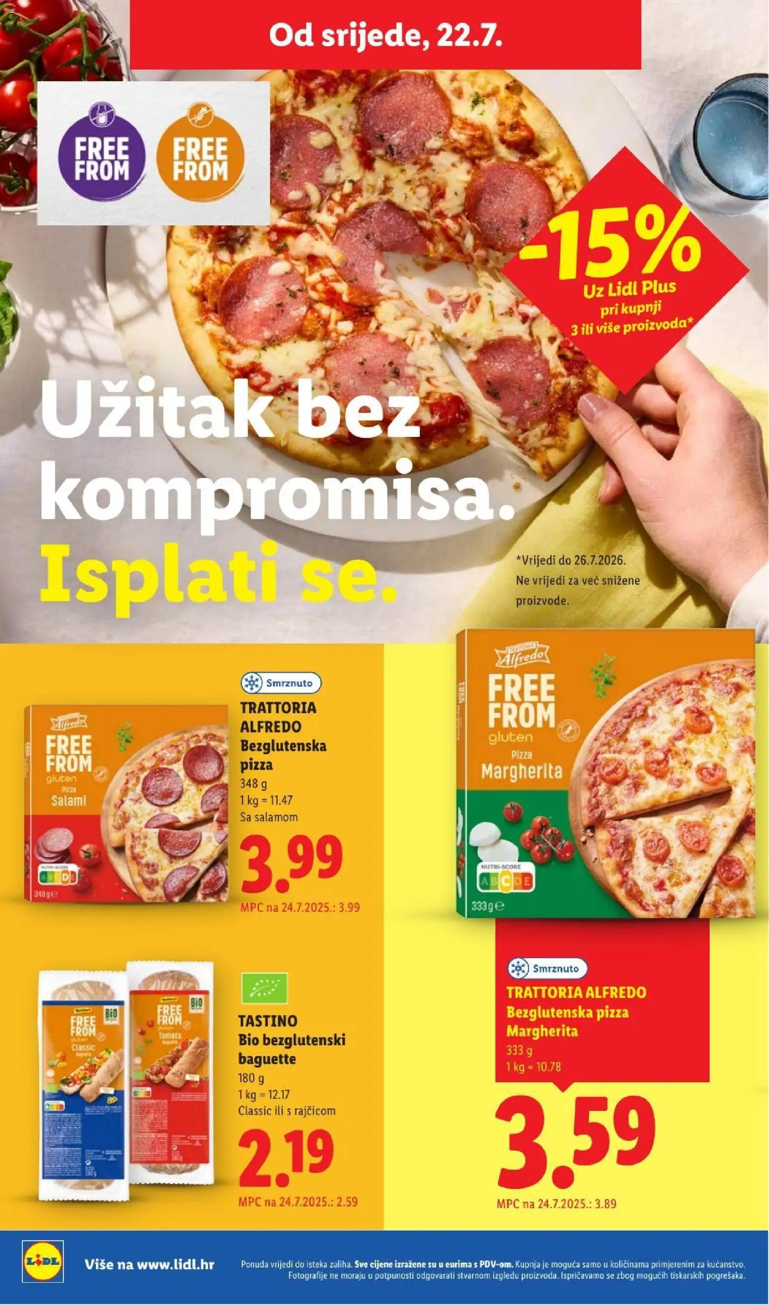 Lidl katalog | vrijedi od 20.07.2026 | Stranica: 68 | Proizvodi: Pizza, Baguette