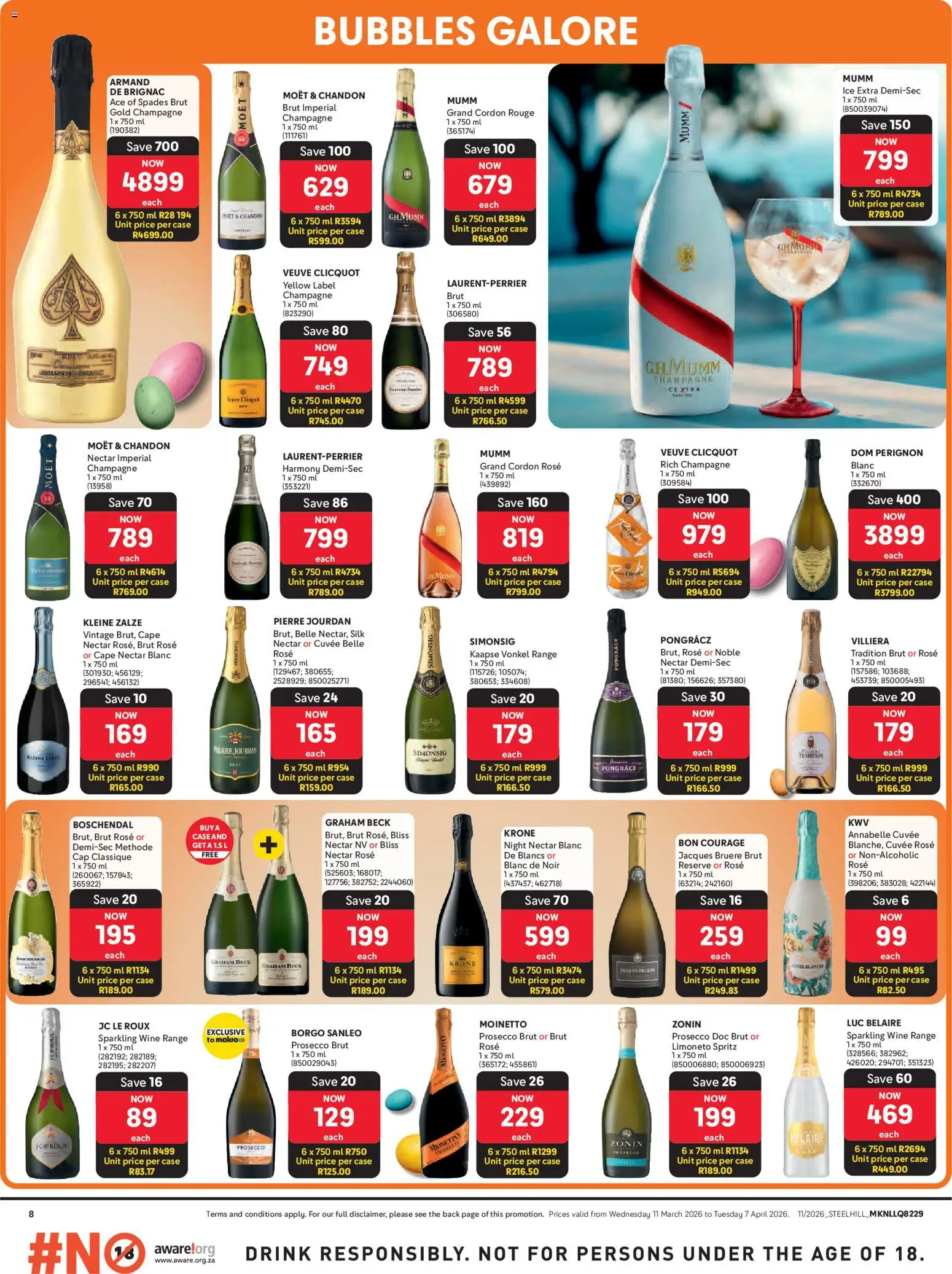 New Makro catalogue – valid from 11.03.2026 | Page: 8 | Products: Cap, Case, Wine