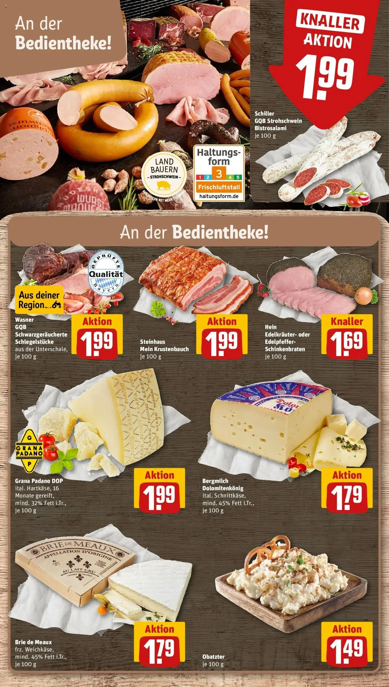 REWE Prospekt ab 26.10.2026 zum Blättern » Angebote | Seite: 10 | Produkte: Grana Padano, Wurst