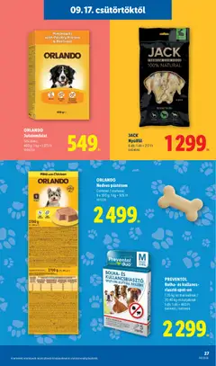 Lidl akciós újság - amely érvényes a következő dátumtól: 2026.09.17. | Oldal: 27 | Termékek: Kullancsriasztó, Protein, Riasztó, Pástétom