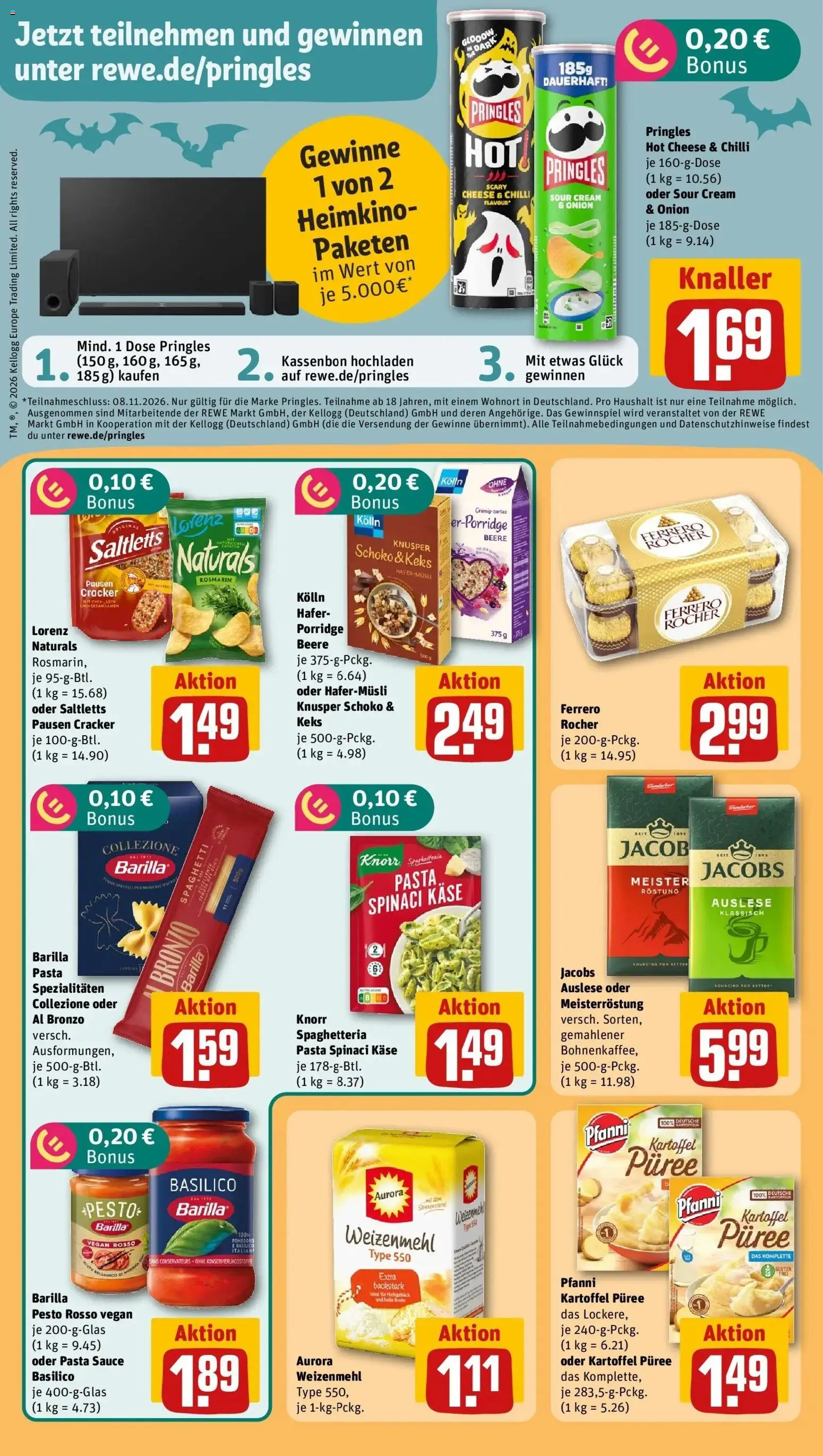 REWE Prospekt ab 26.10.2026 zum Blättern » Angebote | Seite: 12 | Produkte: Kolln, Käse, Spaghetti, Pasta