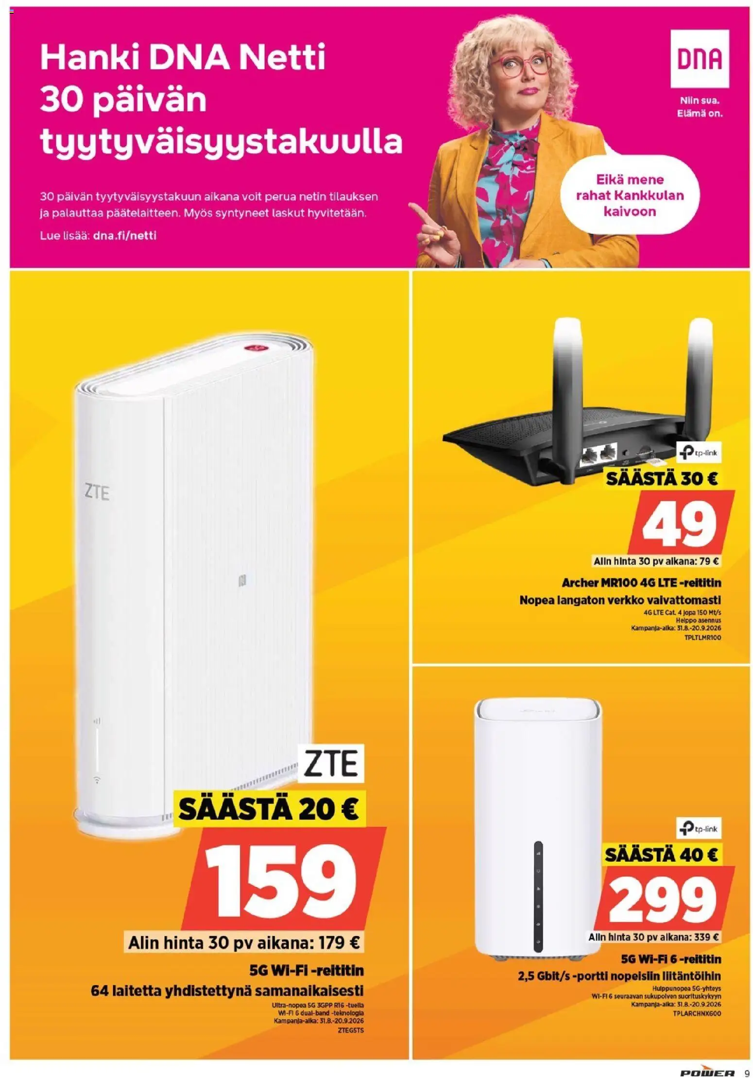 Power tarjoukset – voimassa 01/08/2026 alkaen | Sivu: 9 | Tuotteet: Reititin, Wifi reititin