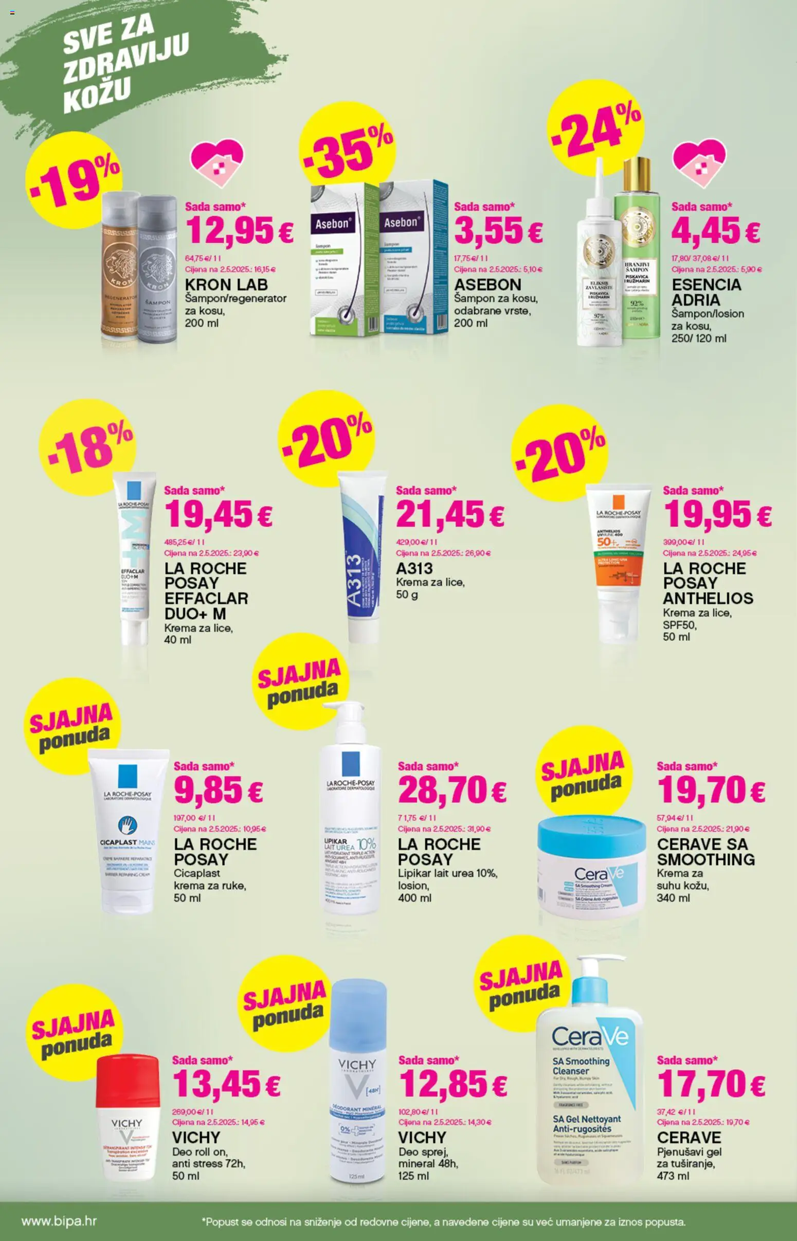 Bipa katalog | vrijedi od 20.08.2026 | Stranica: 12 | Proizvodi: Šampon, Regenerator, Krema, Cerave