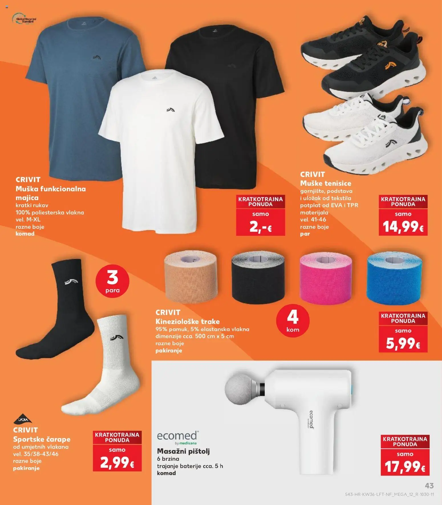 Kaufland katalog | vrijedi od 02.09.2026 | Stranica: 43 | Proizvodi: Trake, Majica, Čarape, Baterije