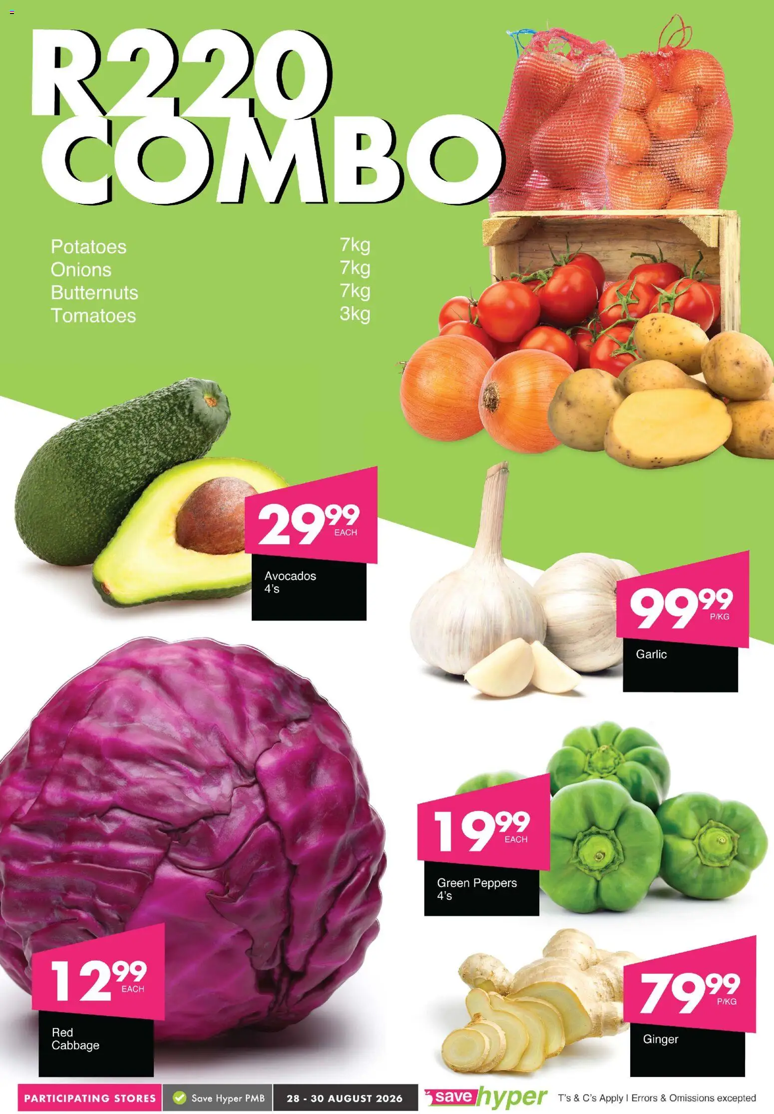 New Save catalogue – valid from 28/08/2026 | Page: 4 | Products: Tomatoes, Avocados, Potatoes, Onions