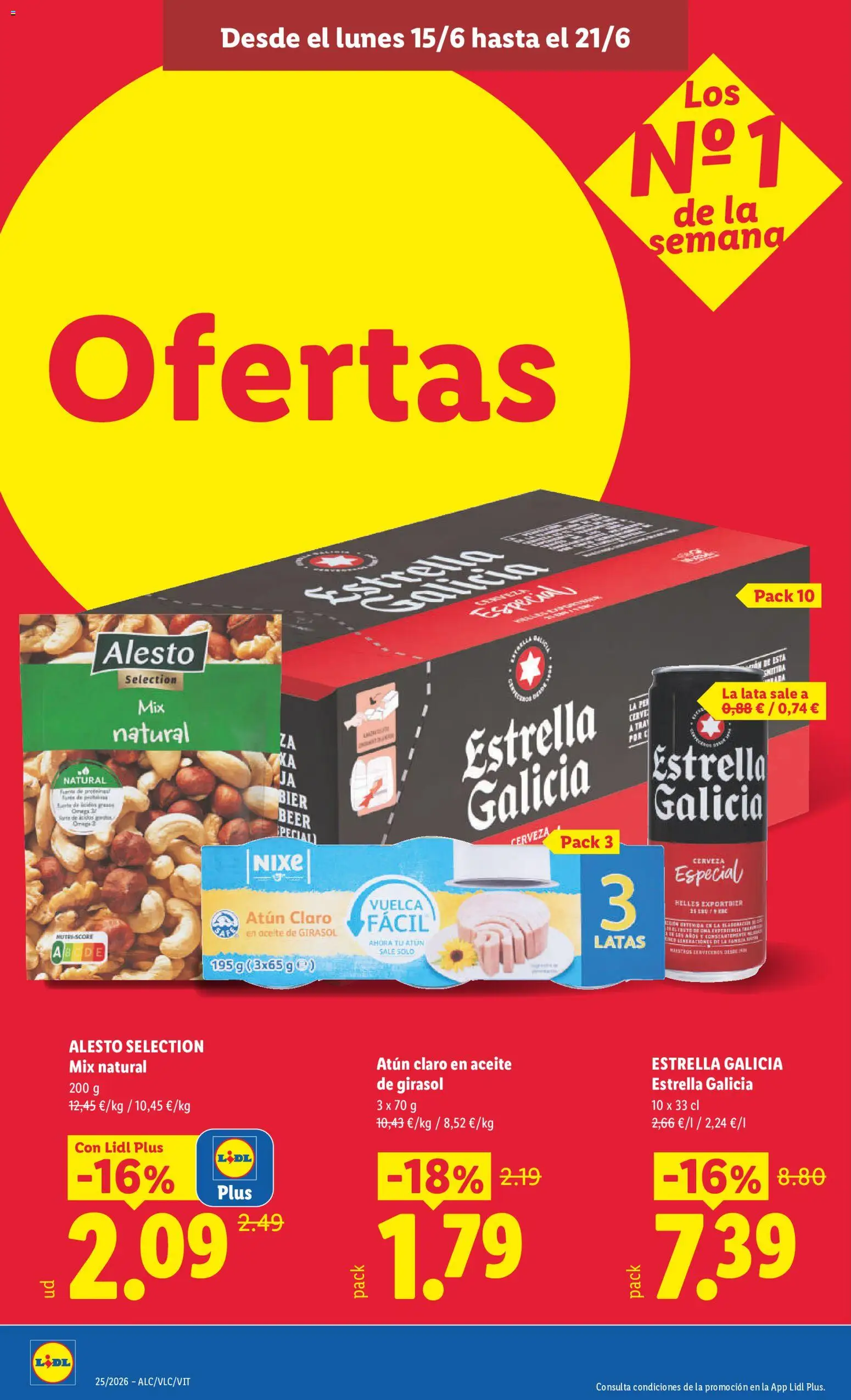 Lidl folleto Baleares │ válido desde el 15.06.2026 | Página: 24 | Productos: Aceite, Cerveza, Aceite de girasol, Atún claro