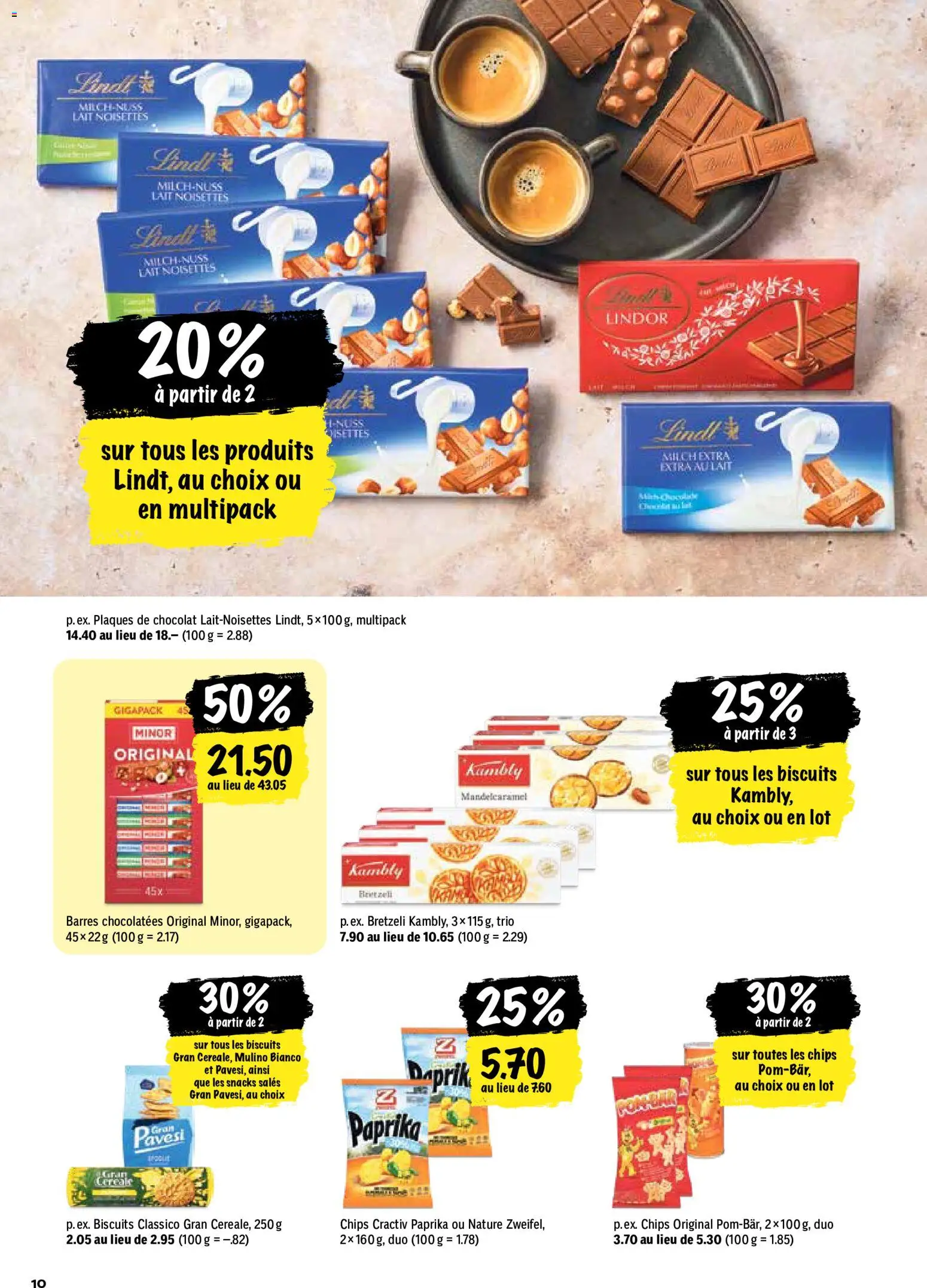 Coop aktionen FR – gültig ab 28.05.2026 | Seite: 10 | Produkte: Milch, Chips