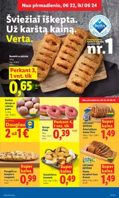 LIDL leidinys galioja nuo 2026.06.22 | Puslapis: 7 | Prekių: Pudra, Spurga, Bandelė, Duona