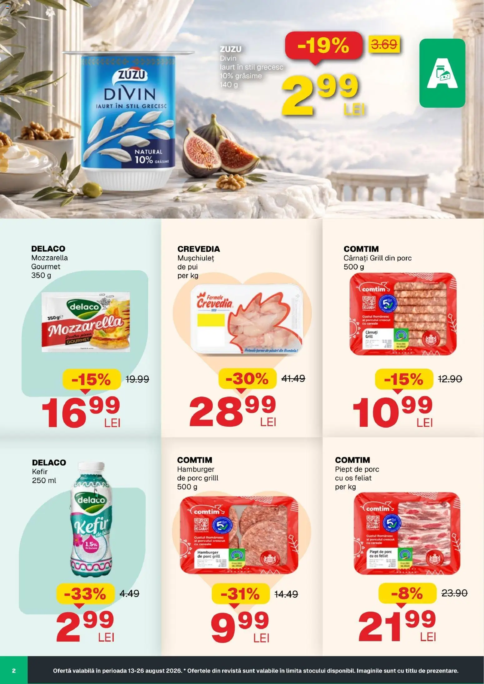 Noul catalog Annabella – valabil de la 13.08.2026 | Pagină: 2 | Produse: Pui, Mozzarella, Cereale, Cârnați