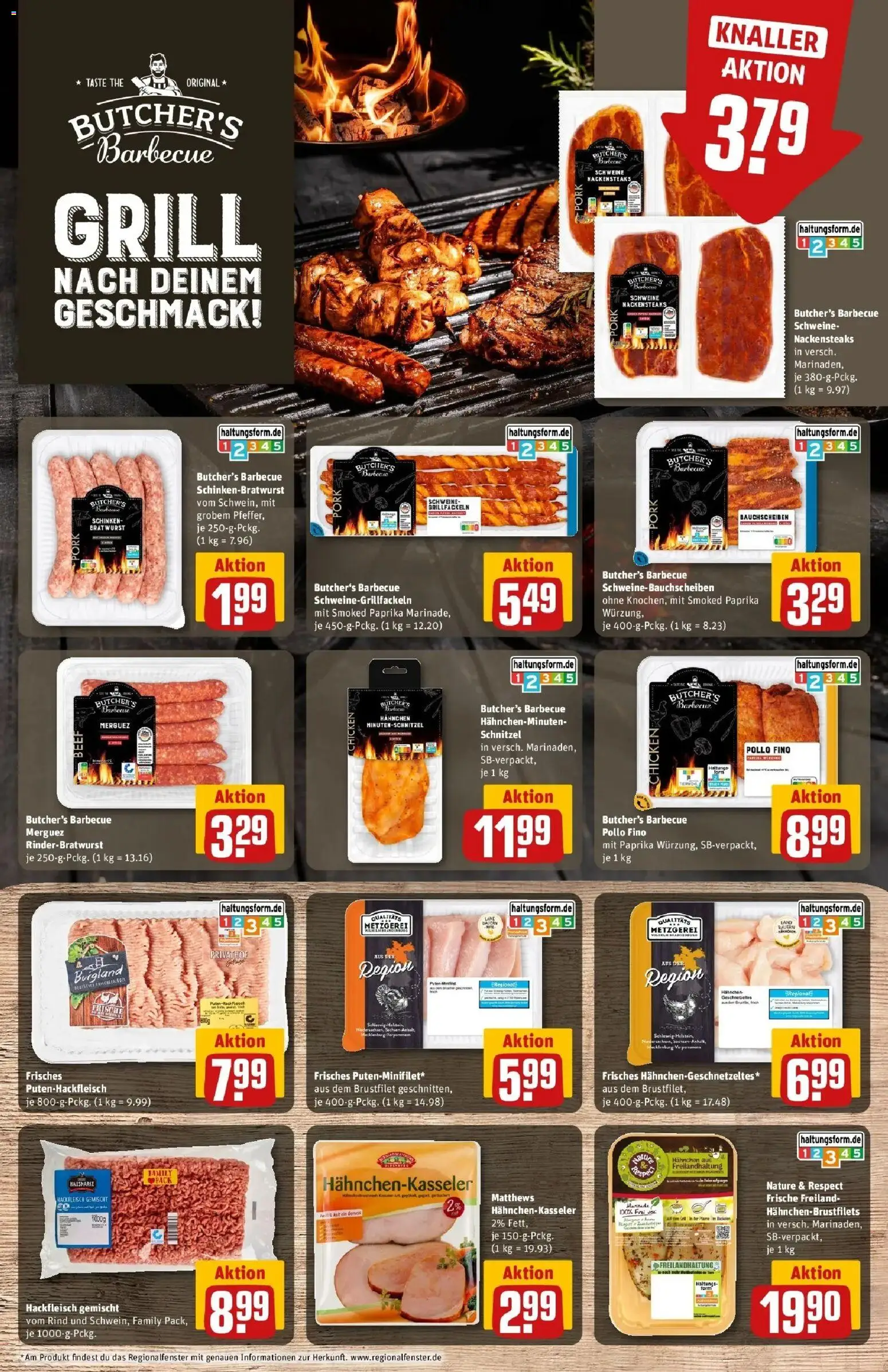 REWE Prospekt ab 31.08.2026 zum Blättern » Angebote | Seite: 9 | Produkte: Schnitzel, Paprika, Schinken, Hackfleisch
