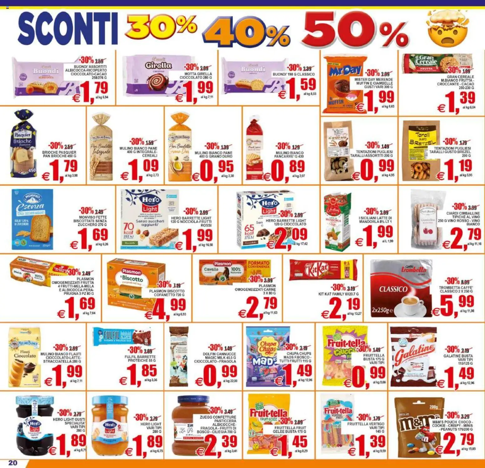 Volantino Pewex del 02/09/2026 | Pagina: 20 | Prodotti: Ciambelle, Cereali, Taralli, Albicocche
