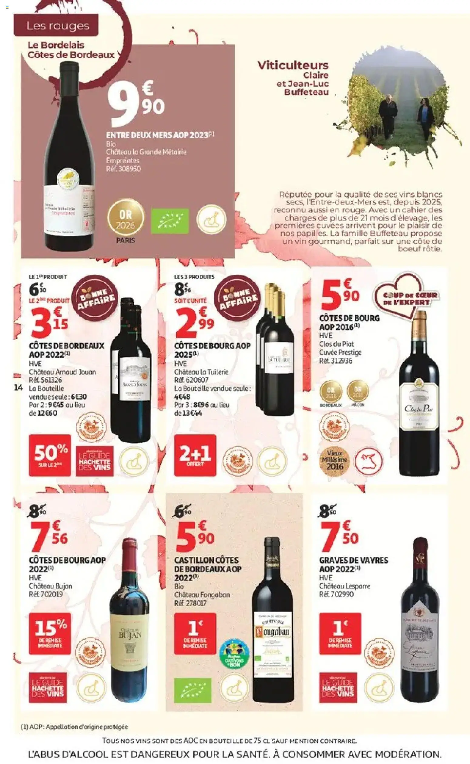 {H1} | Page: 14 | Produits: Cahier, Côte de bœuf, Bouteille, Vin