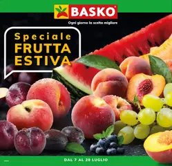 Anteprima del volantino Basko volantino Frutta Estiva valido a partire dal 07/07/2026