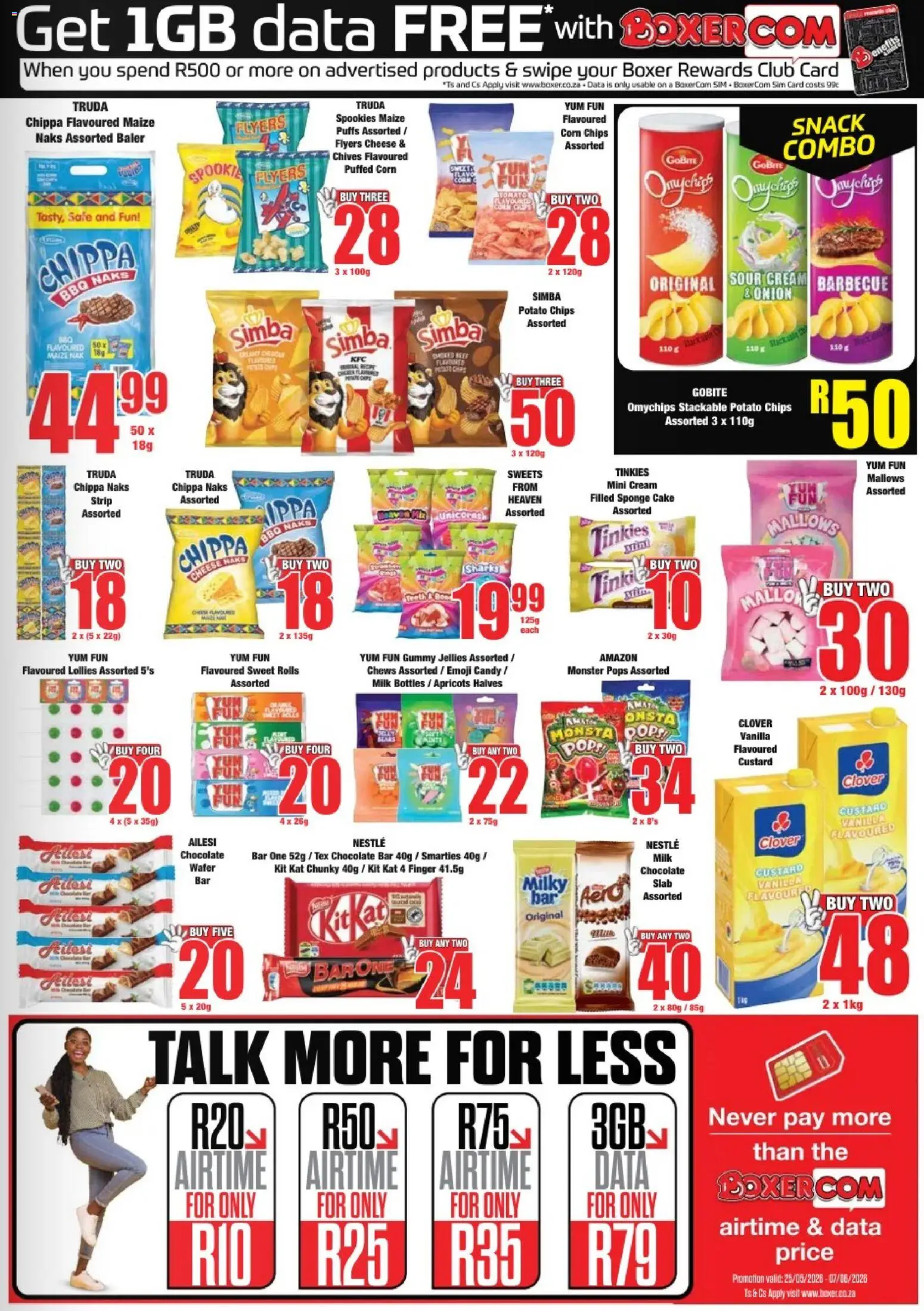 New Boxer catalogue – valid from 25.05.2026 | Page: 7 | Products: Sim, Cheese, Chocolate, Cream