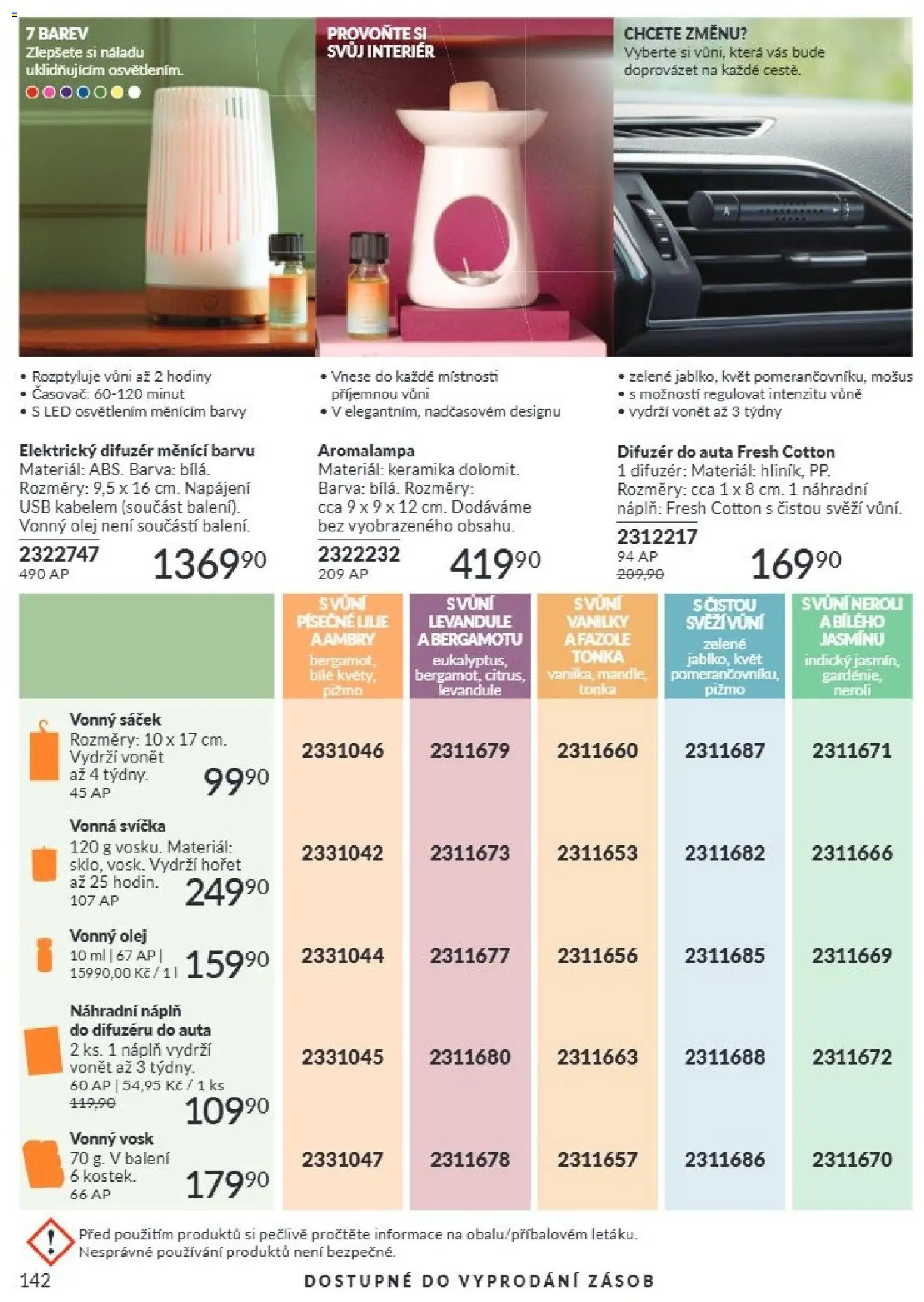 Avon Katalog 09/2026 od 01.09.2026 | Strana: 142 | Produkty: Difuzér, Aromalampa, Barvy, LED