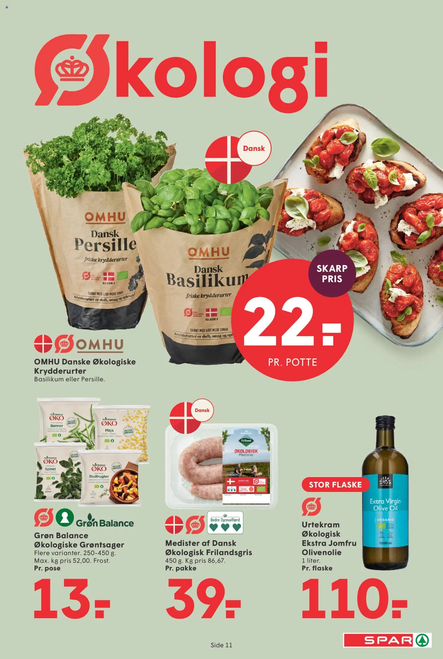 Spar tilbudsavis – gyldig fra 18/09/2026 | Side: 12 | Produkter: Bønner, Spinat, Rodfrugter, Basilikum
