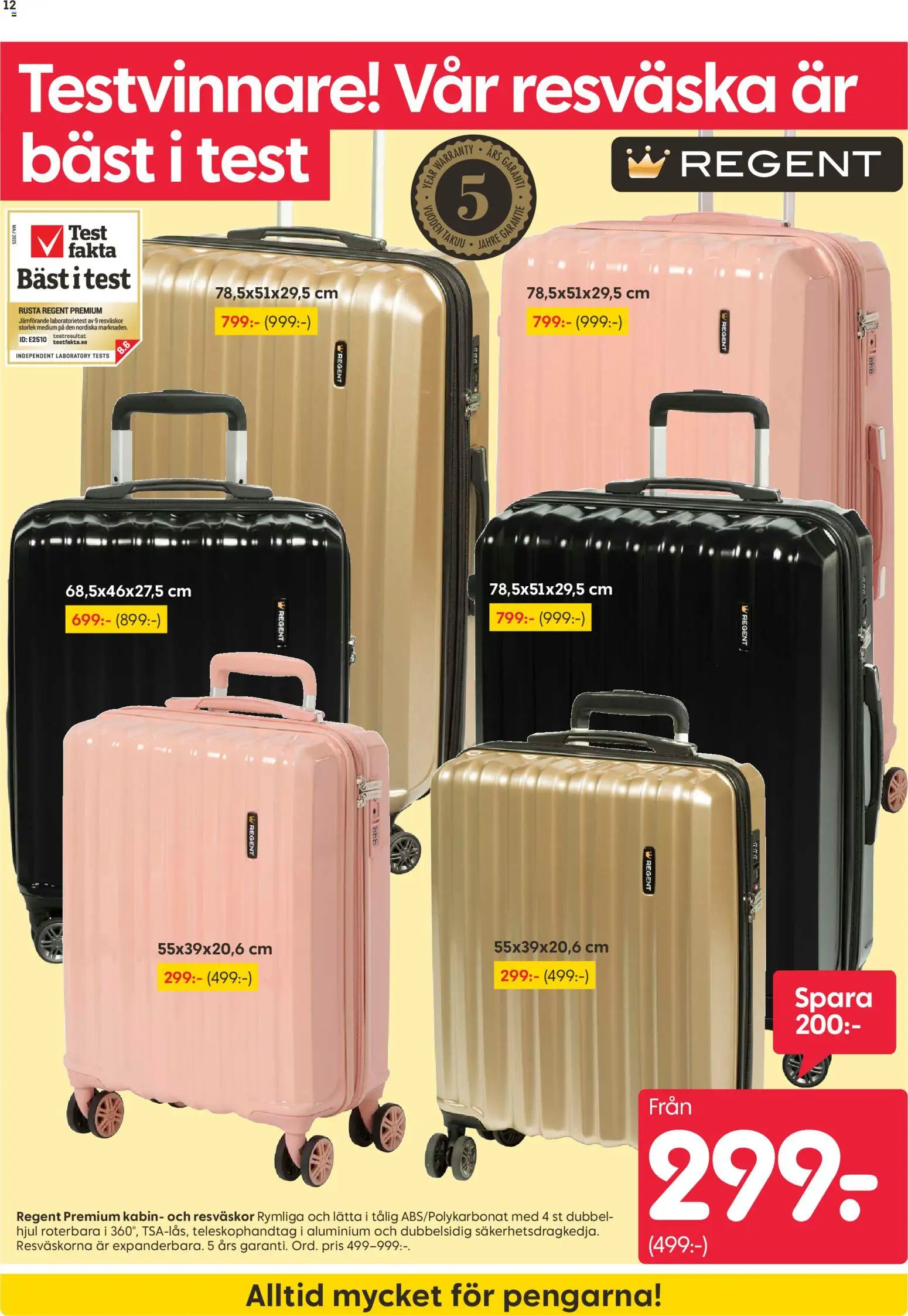 Rusta reklamblad aktuell från 31/08/2026 | Sida: 12 | Produkter: Resväska