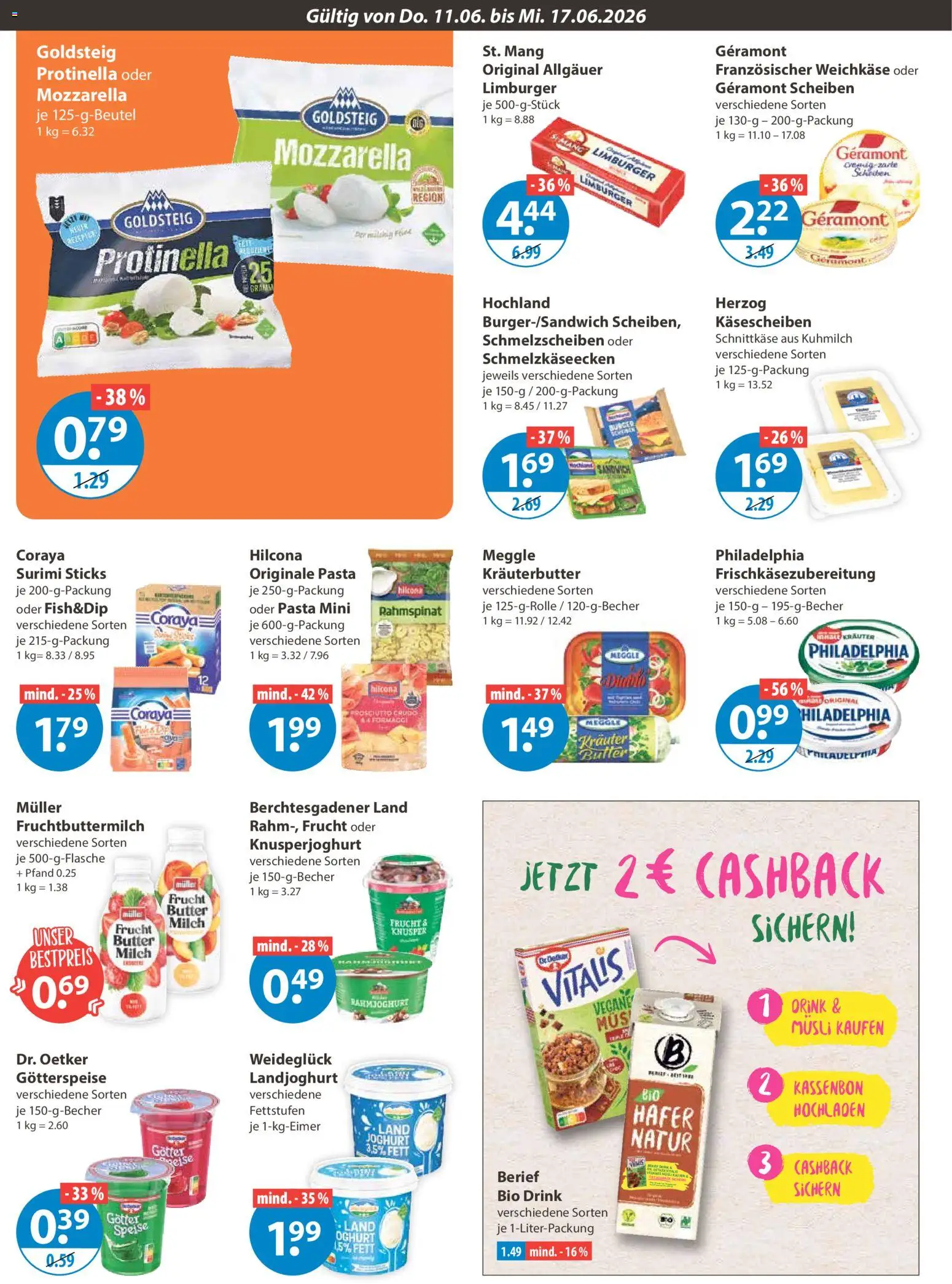 V-Markt Schwaben / Oberbayern – gültig ab 11.06.2026 | Seite: 6 | Produkte: Geramont, Butter, Joghurt, Kräuterbutter