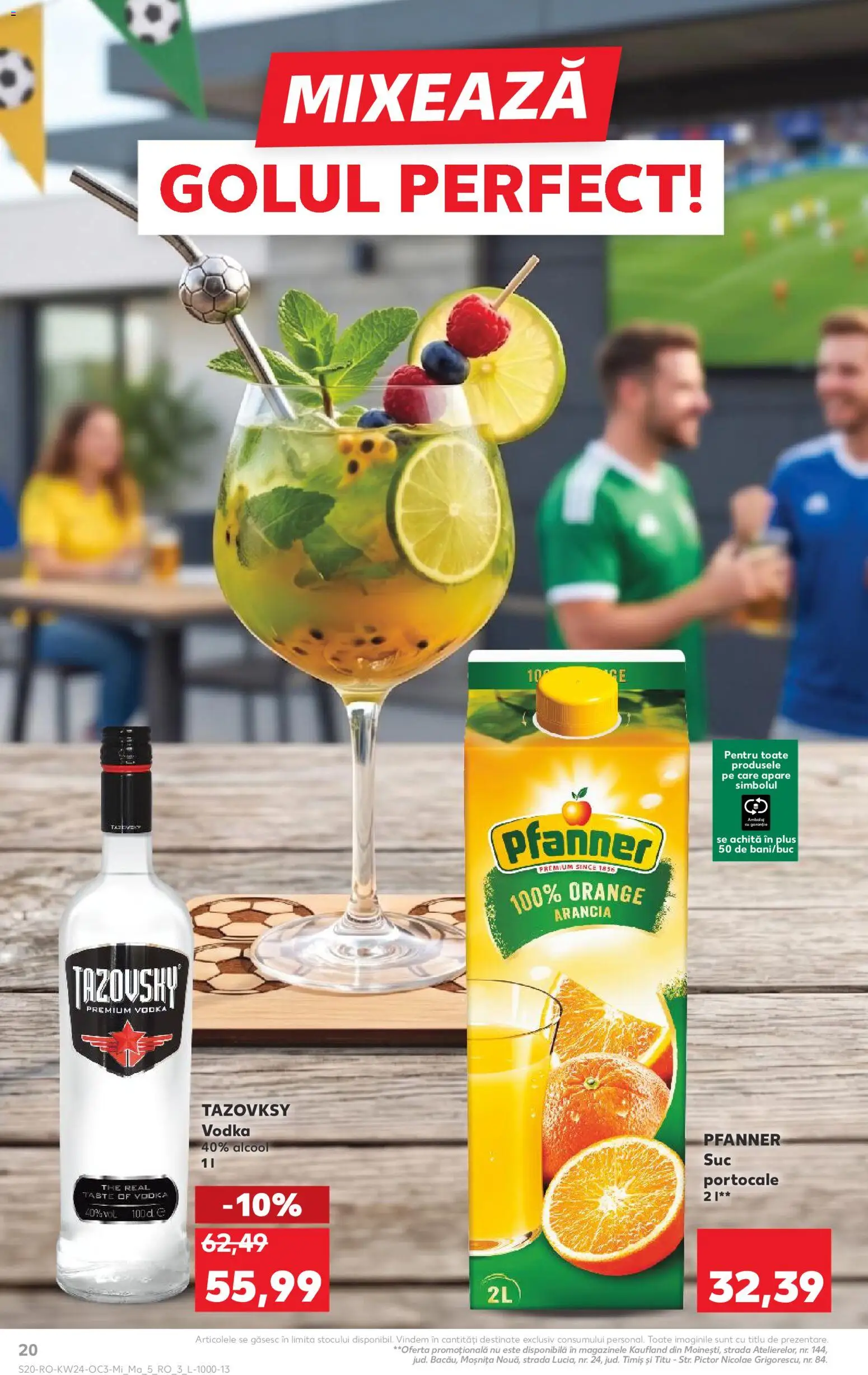 Noul catalog Kaufland – valabil de la 10.06.2026 | Pagină: 20 | Produse: Suc, Portocale, Vodka