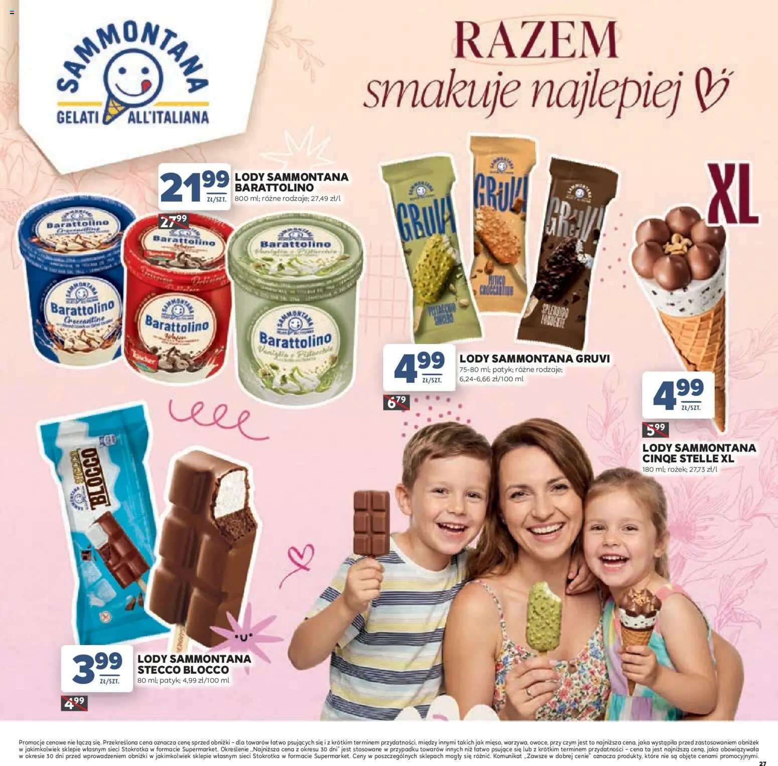 Stokrotka gazetka - Dzień Matki i Dziecka od 21.05.2026 | Strona: 27 | Produkty: Stokrotka, Lody