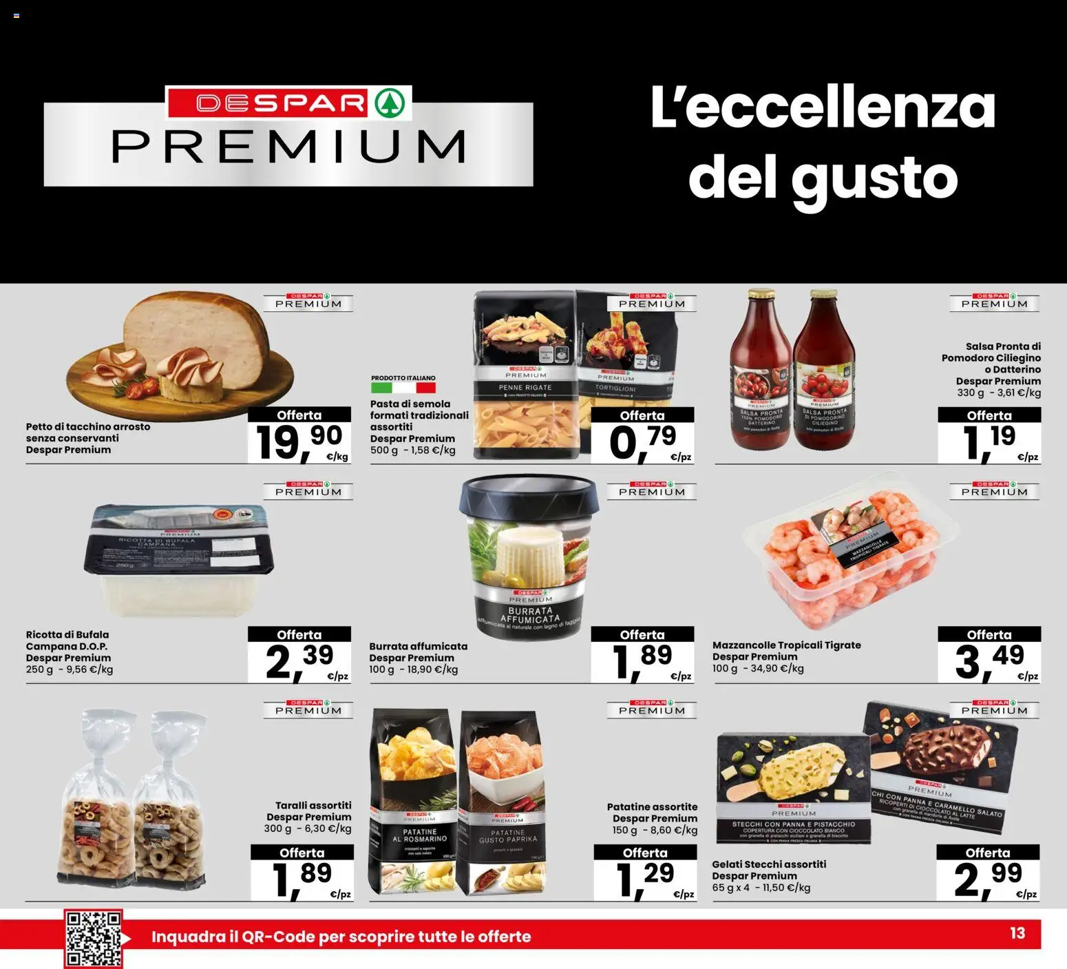 Volantino Eurospar del 11.06.2026 | Pagina: 13 | Prodotti: Panna, Salsa, Pomodoro, Mandorle