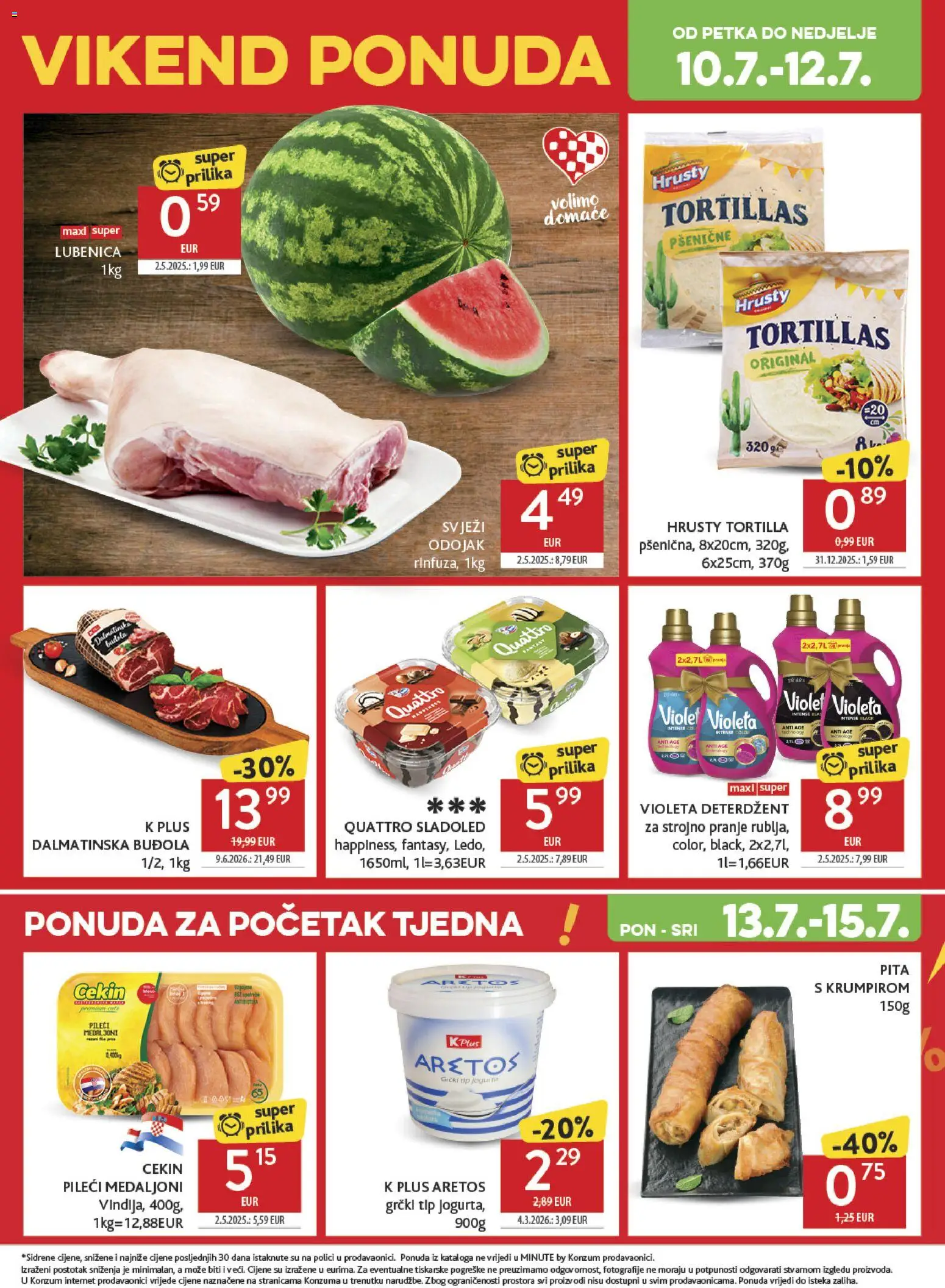 Konzum HR akciós ujság - amely érvényes a következő dátumtól: 2026.07.08. | Oldal: 44