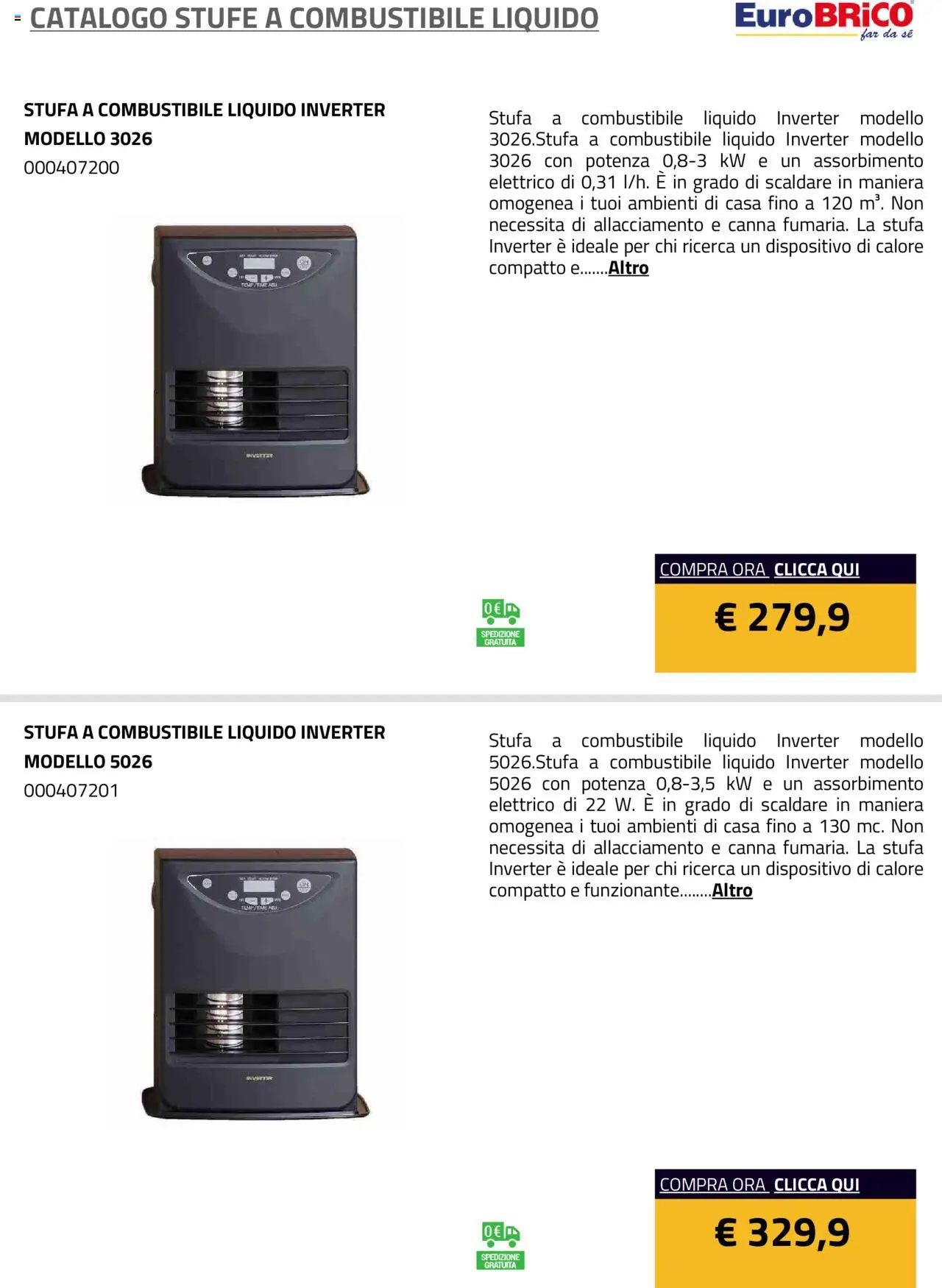 Volantino Eurobrico del 23.07.2025 | Pagina: 6 | Prodotti: Stufa