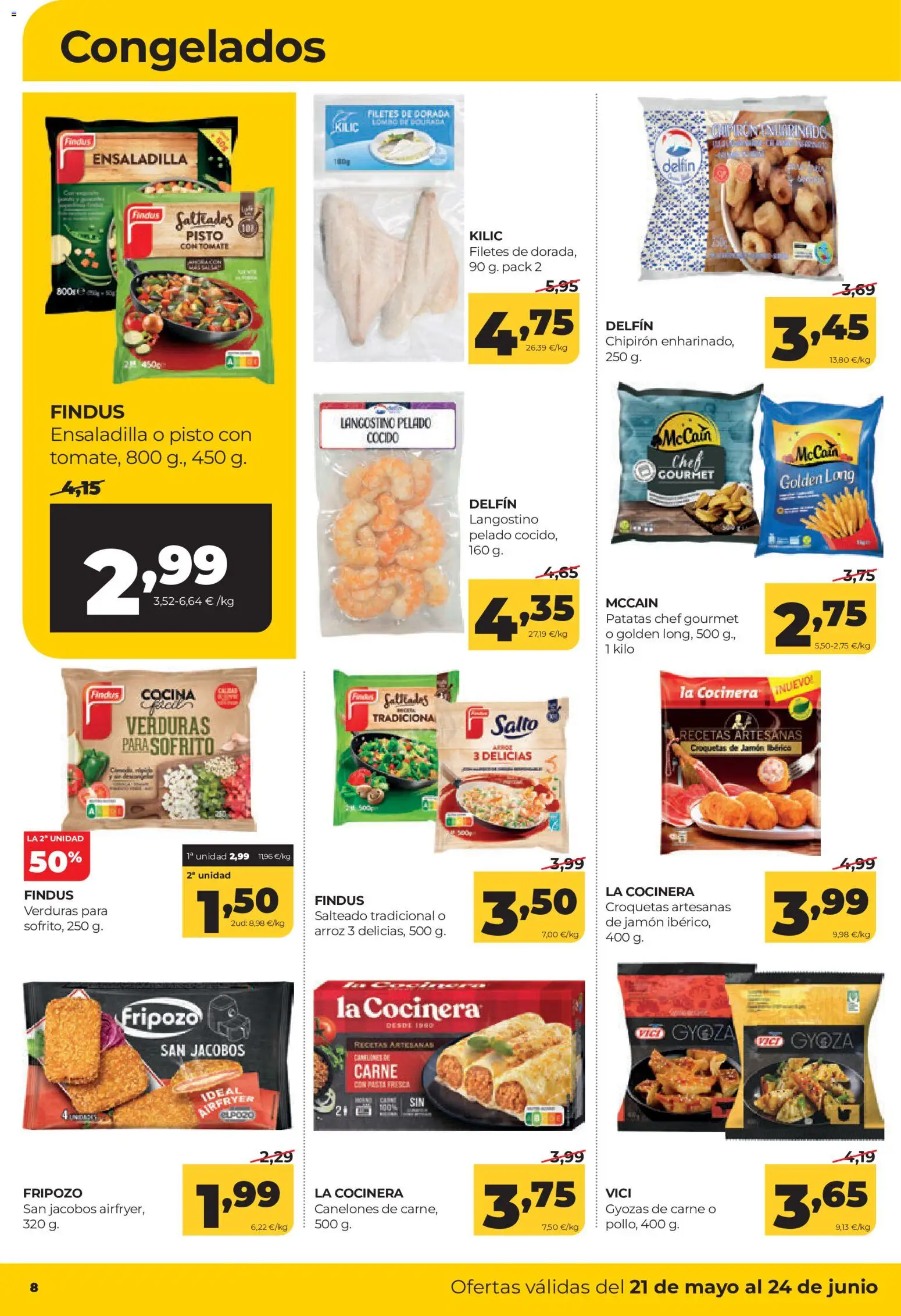 Alimerka folleto Castilla y León │ válido desde el 21.05.2026 | Página: 10 | Productos: Jamón, Arroz, Pasta, Canelones