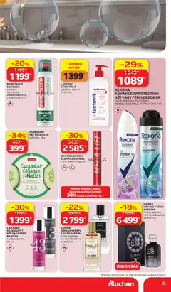 REXONA ADVANCED PROTECTION NŐI VAGY FÉRFI DEZODOR, Ft/db, többféle, 50/150 ml, 30980/10327 Ft/l - amely érvényes a következő dátumtól: 2026.07.02. | Oldal: 9